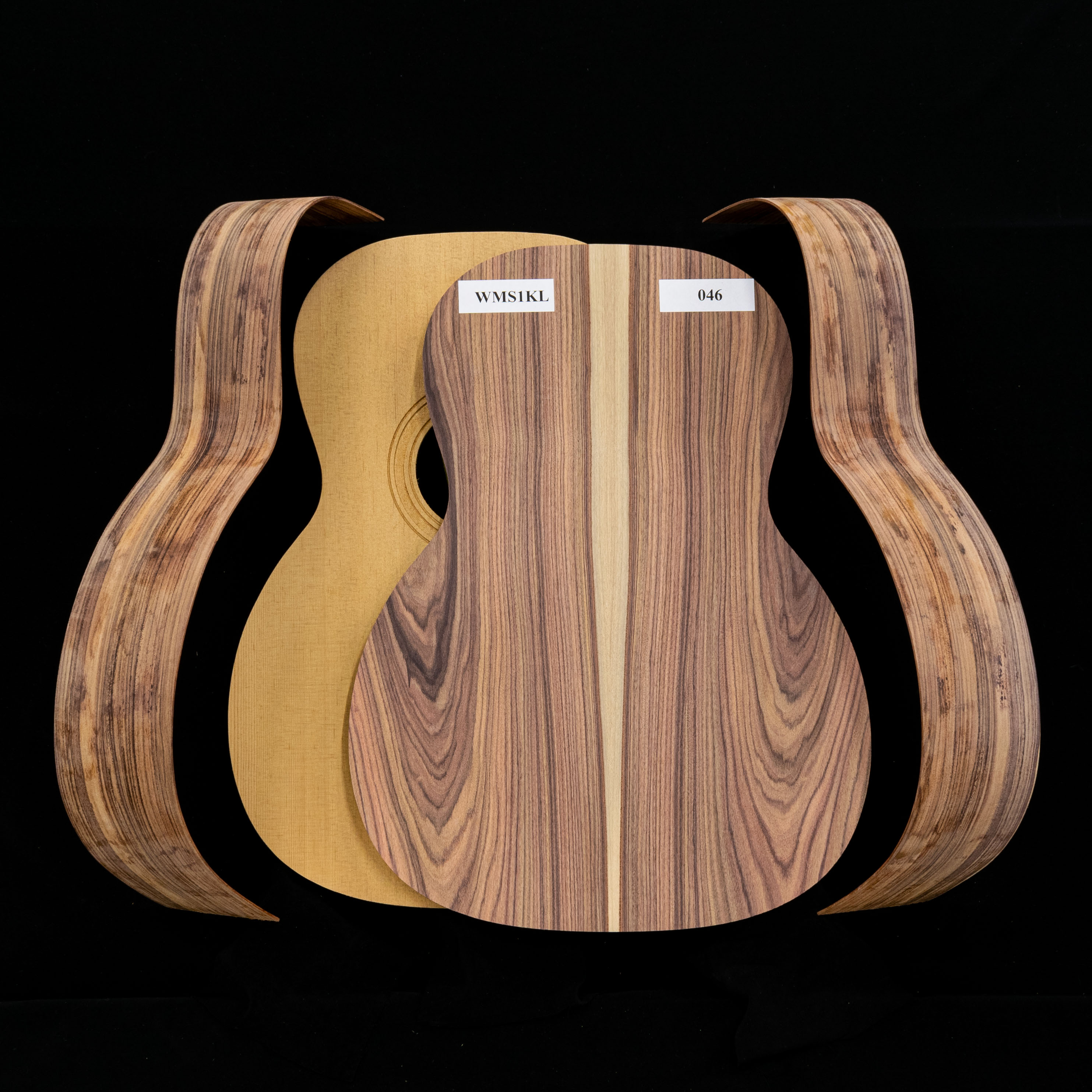 WoodStax Pau Ferro Triple-O Guitar Kit, Bolt-on Neck - 046