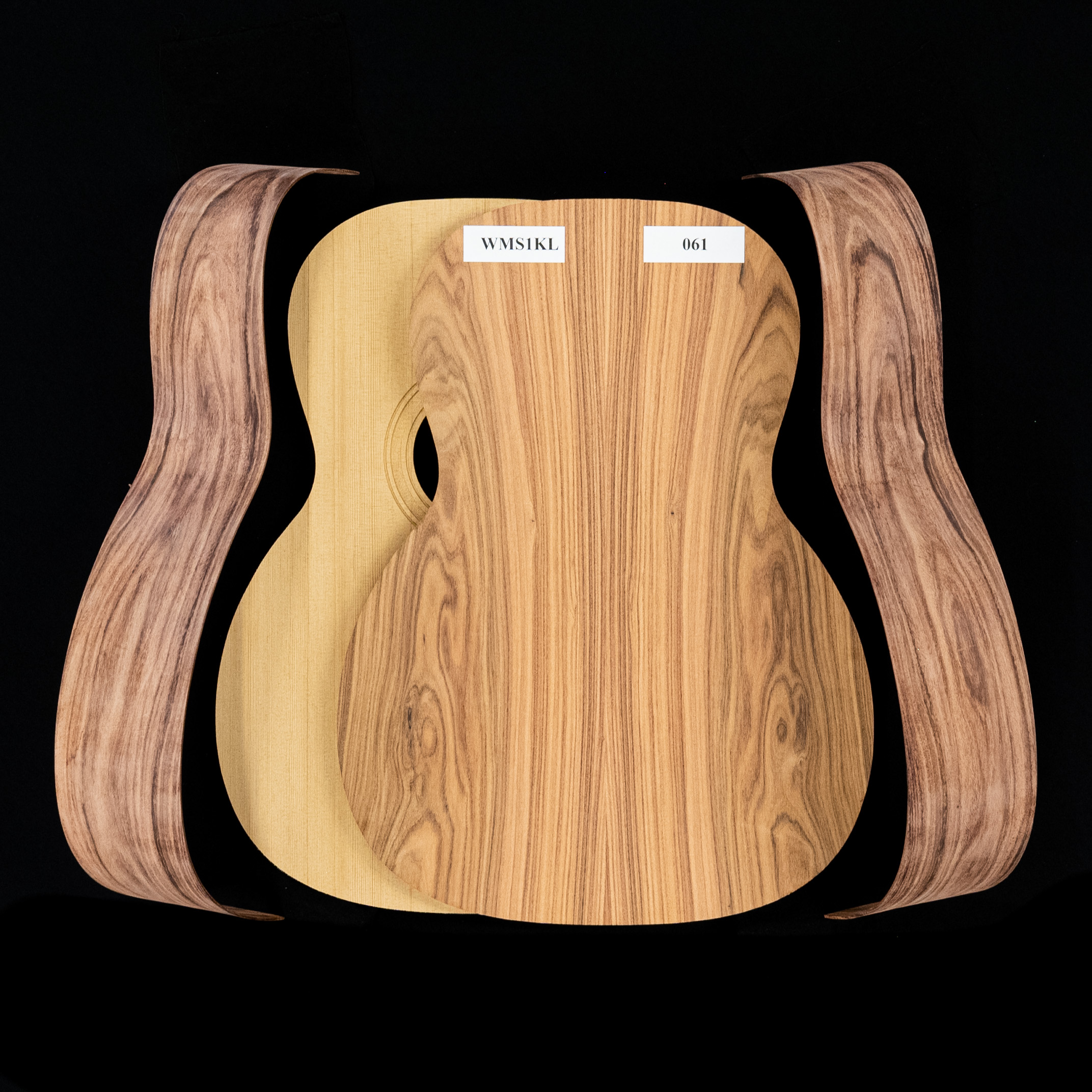 WoodStax Pau Ferro Triple-O Guitar Kit, Bolt-on Neck - 061
