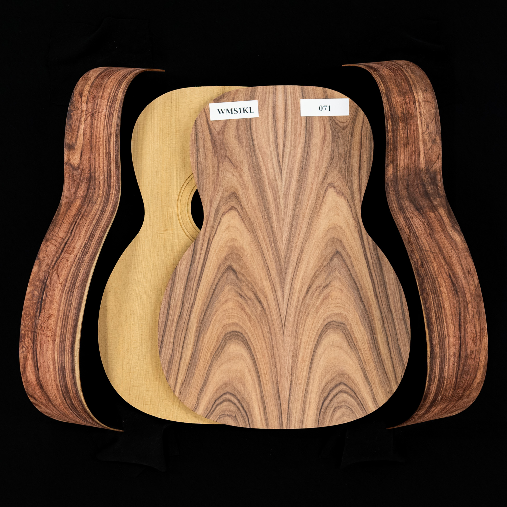 WoodStax Pau Ferro Triple-O Guitar Kit, Bolt-on Neck - 071