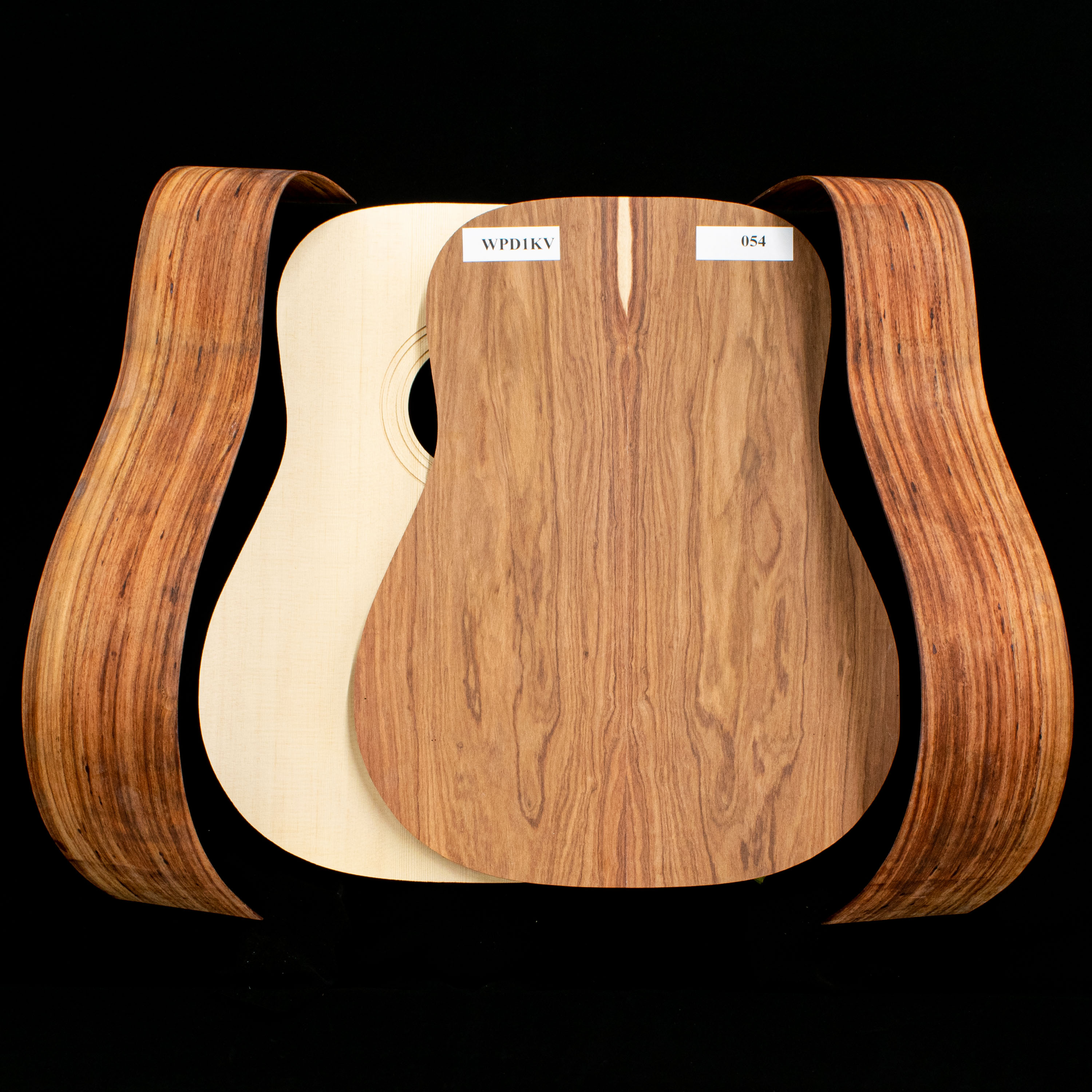 WoodStax Granadillo Dreadnought Kit, Bolt-On Neck - 054