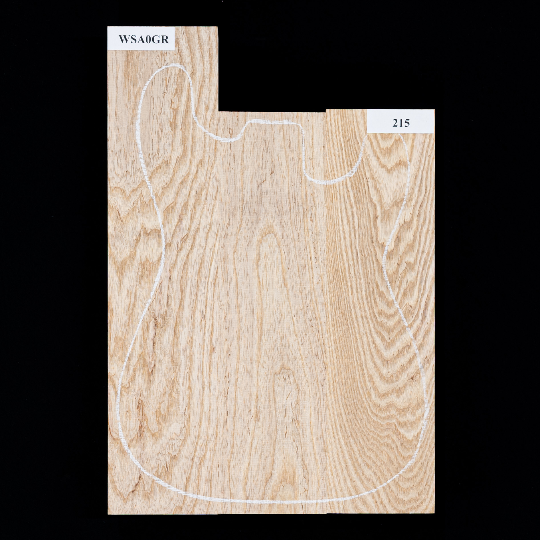Swamp Ash Body Blank, 3-piece (8 lb) - 215 - StewMac