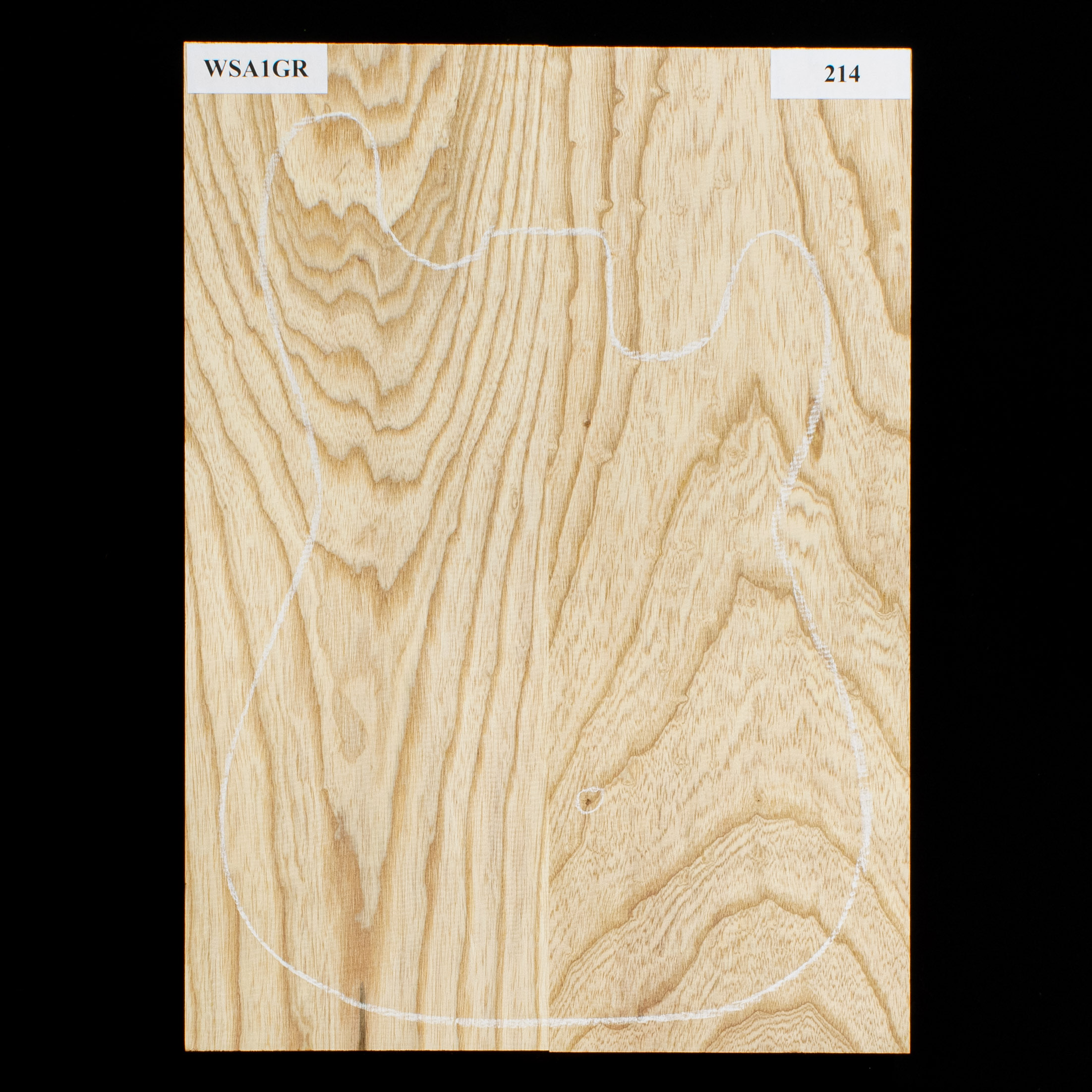 Swamp Ash Body Blank, 2-piece - 214