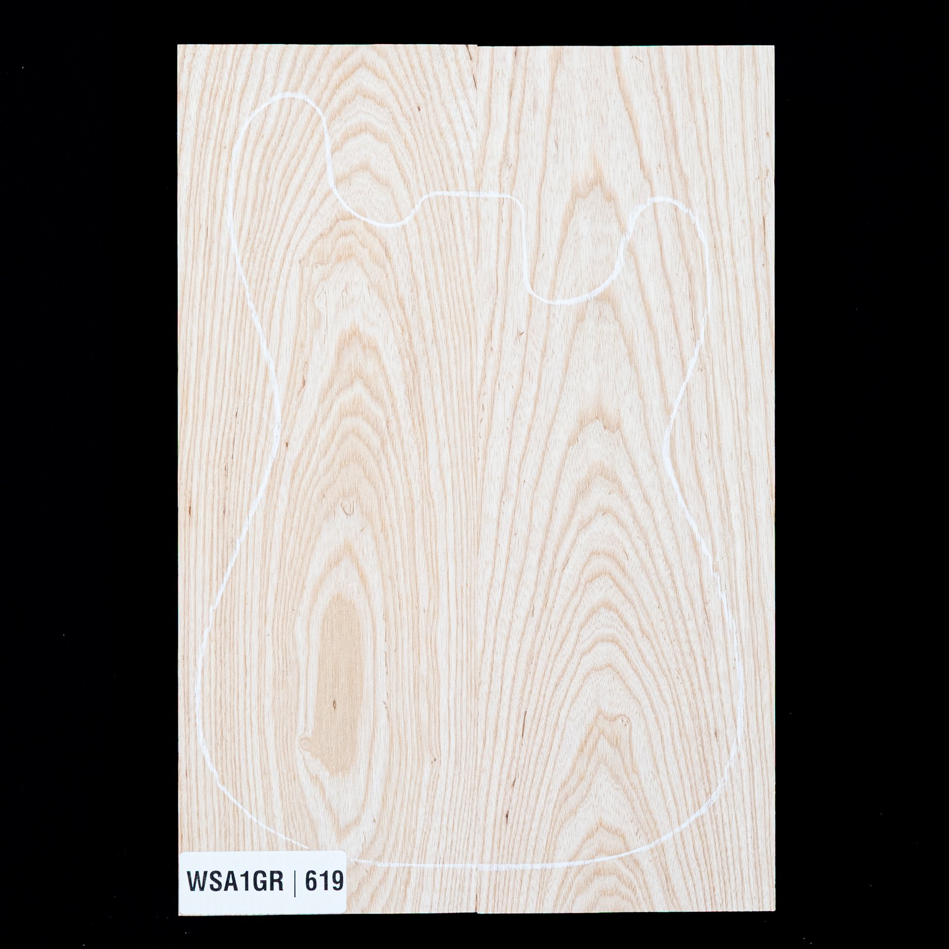 Swamp Ash Body Blank, 2-piece (8.2 lb) - 619