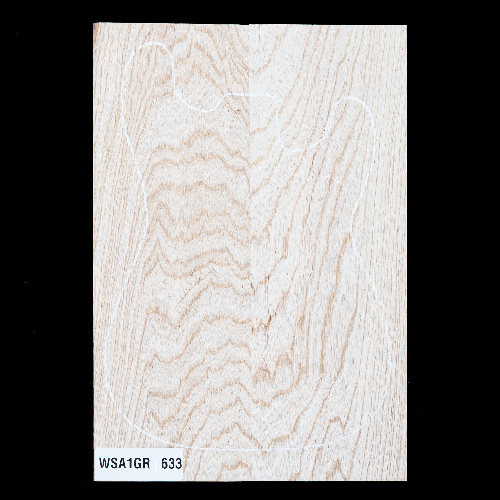 Swamp Ash Body Blank, 2-piece (9.5 lb) - 633