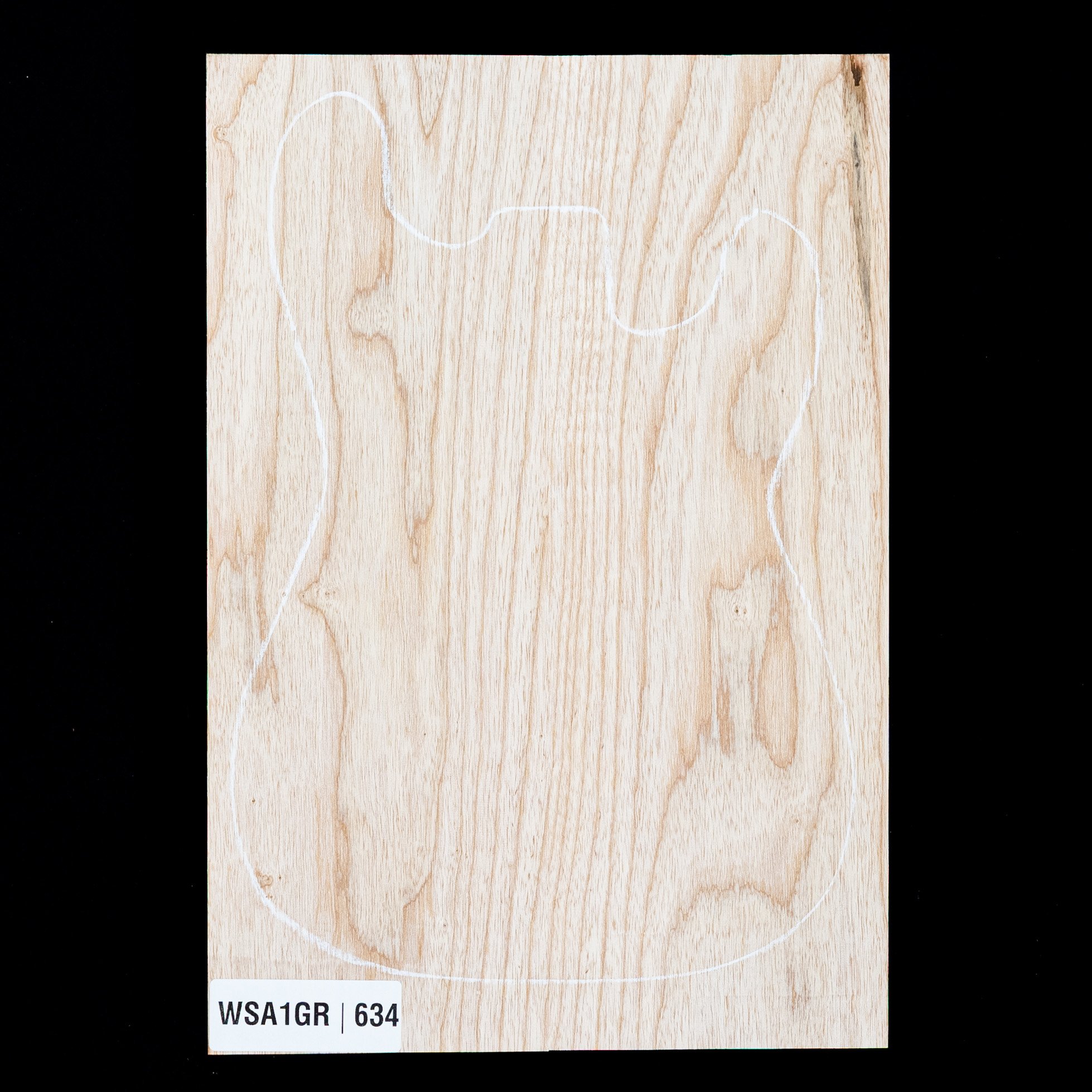 Swamp Ash Body Blank, 2-piece (9 lb) - 634