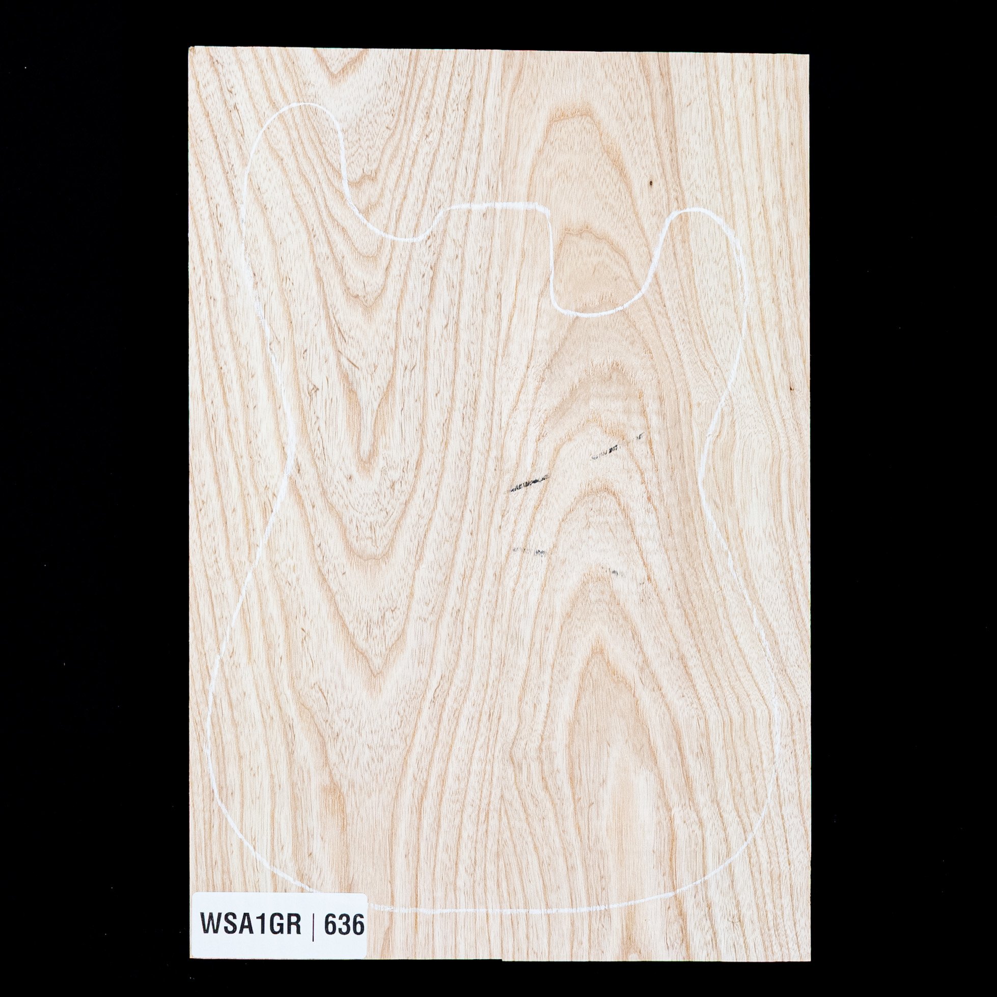 Swamp Ash Body Blank, 2-piece (10.5 lb) - 636