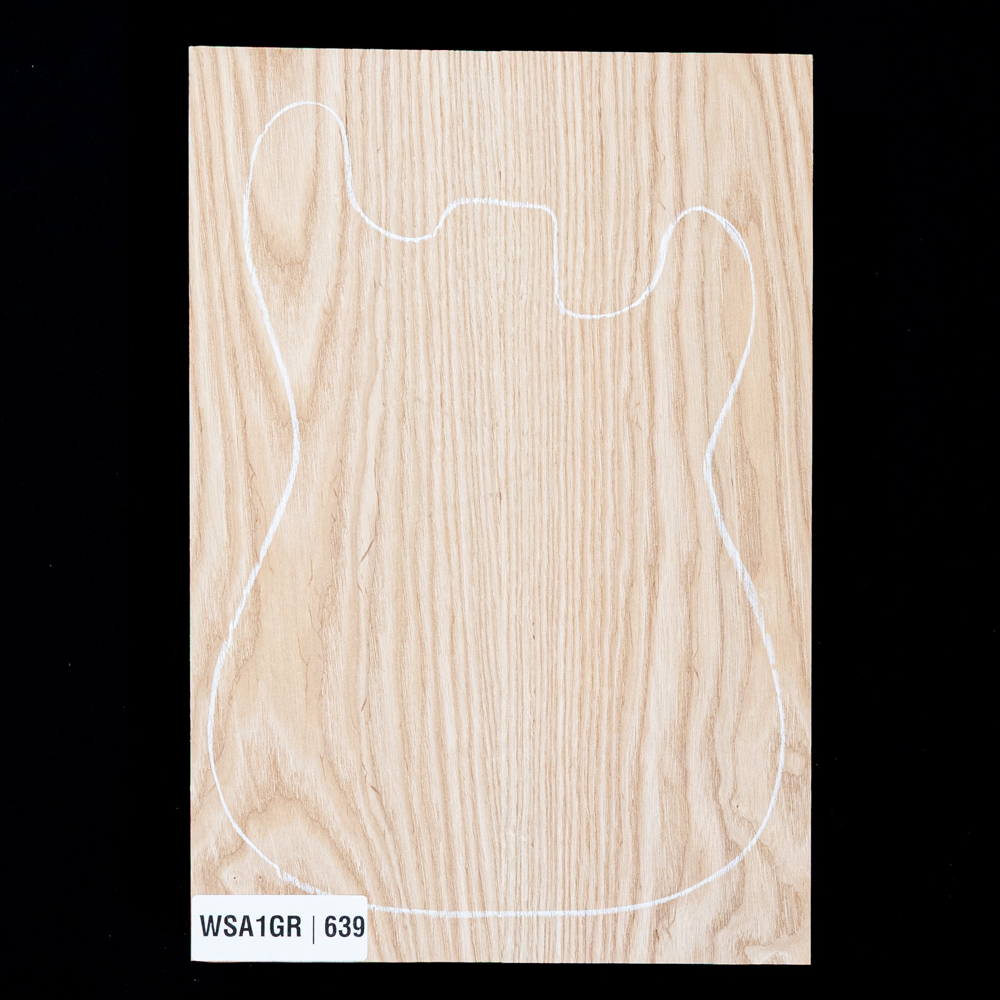 Swamp Ash Body Blank, 2-piece (12 lb) - 639