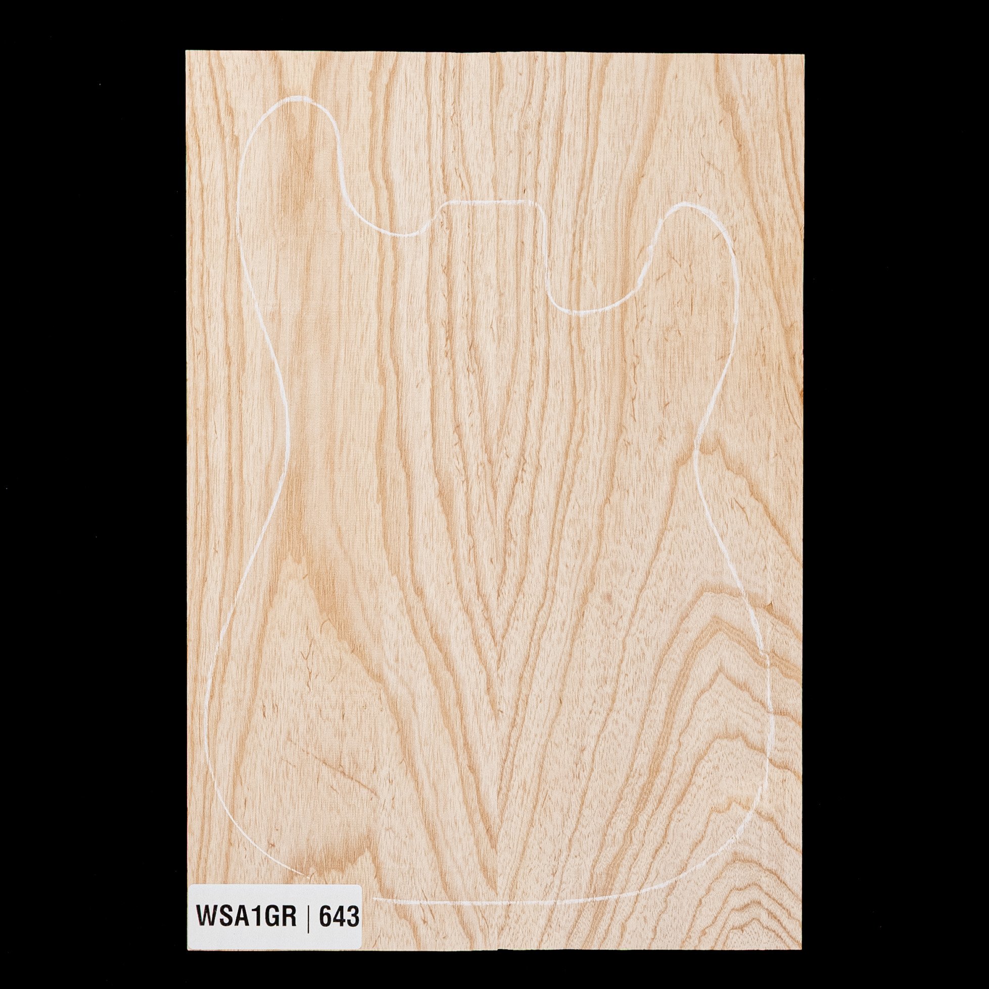 Swamp Ash Body Blank, 2-piece (7.7 lb) - 643