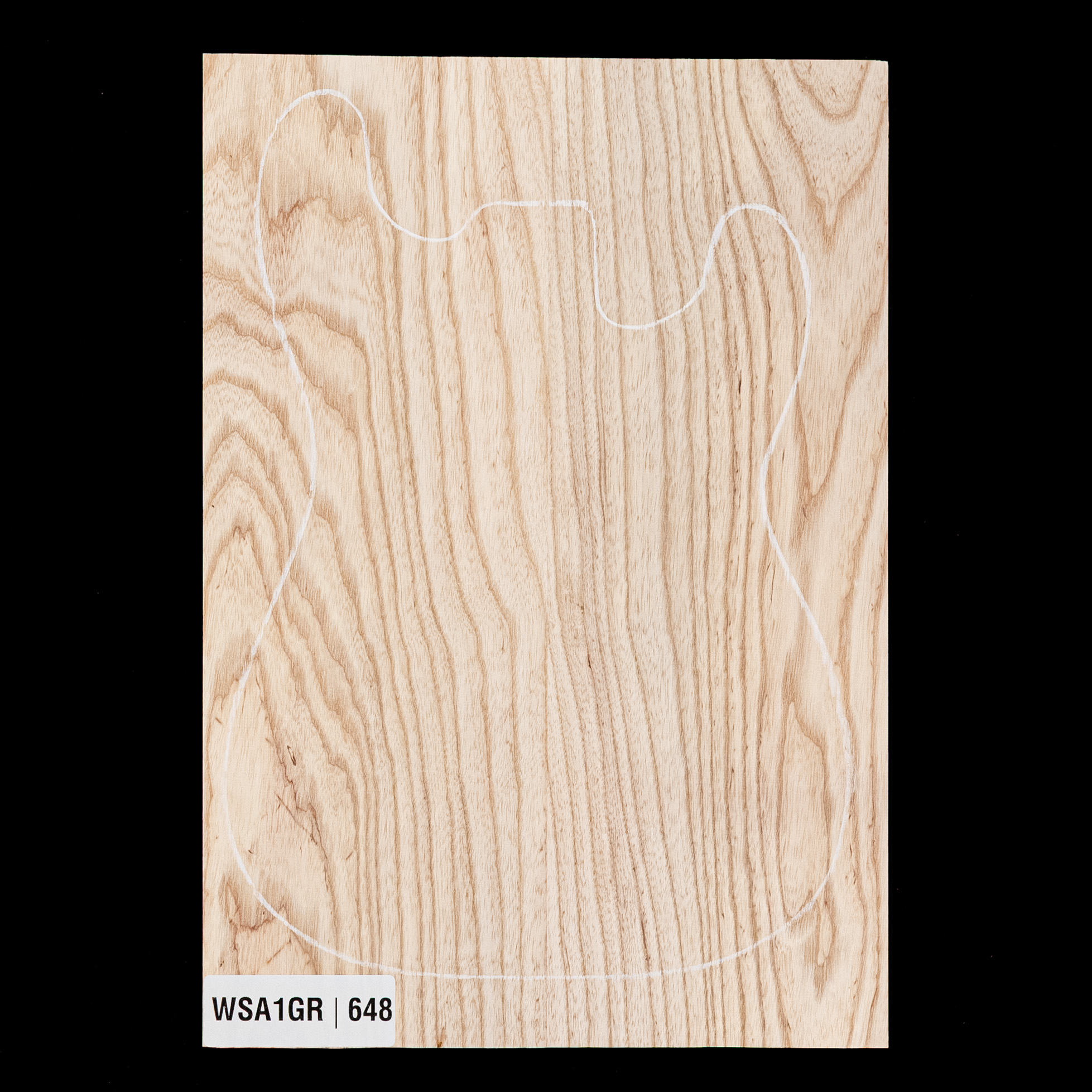 Swamp Ash Body Blank, 2-piece (10.5 lb) - 648