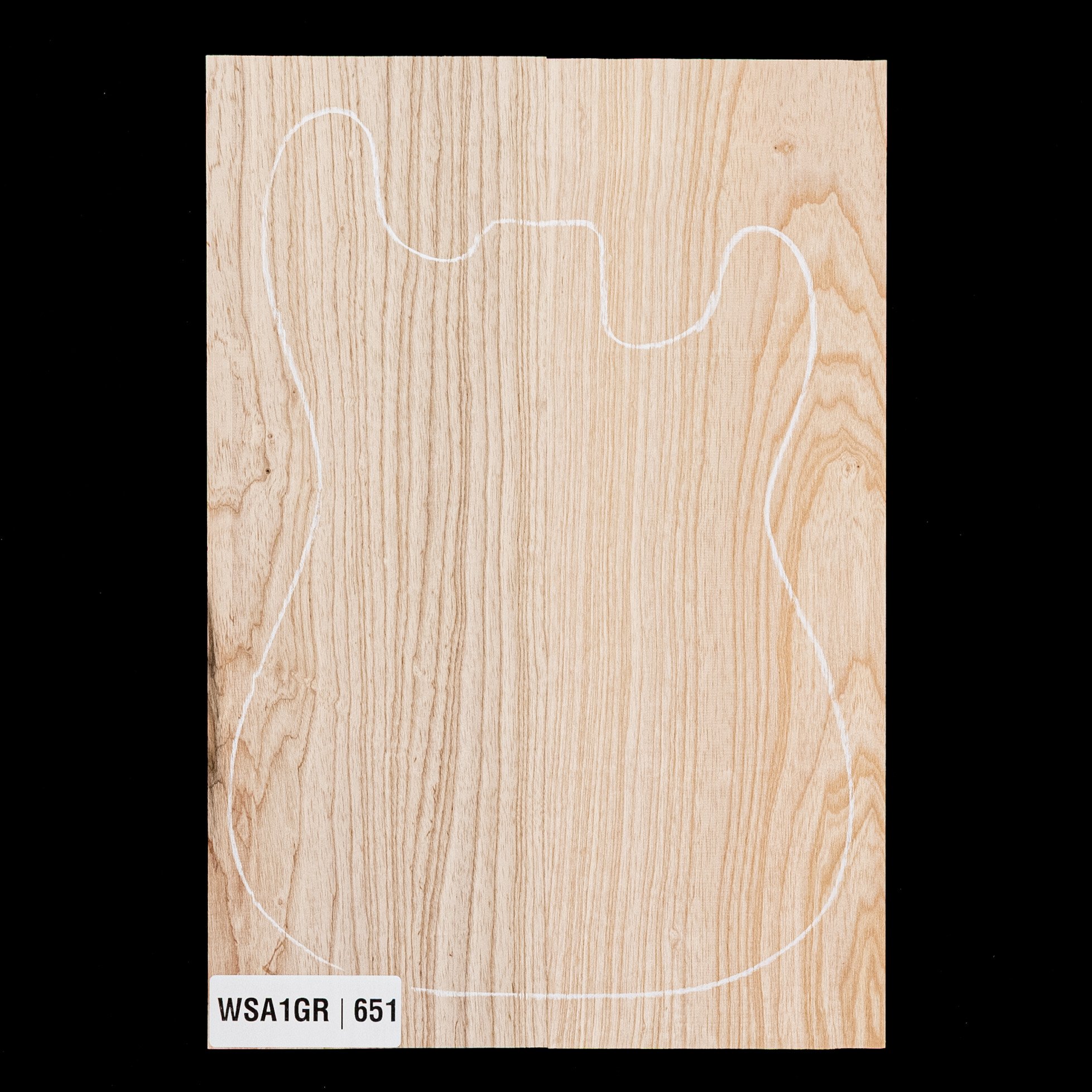 Swamp Ash Body Blank, 2-piece (7.7 lb) - 651