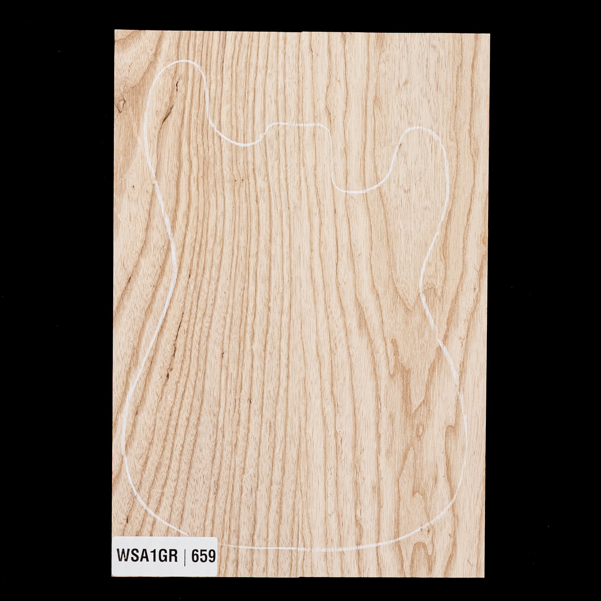 Swamp Ash Body Blank, 2-piece (10 lb) - 659