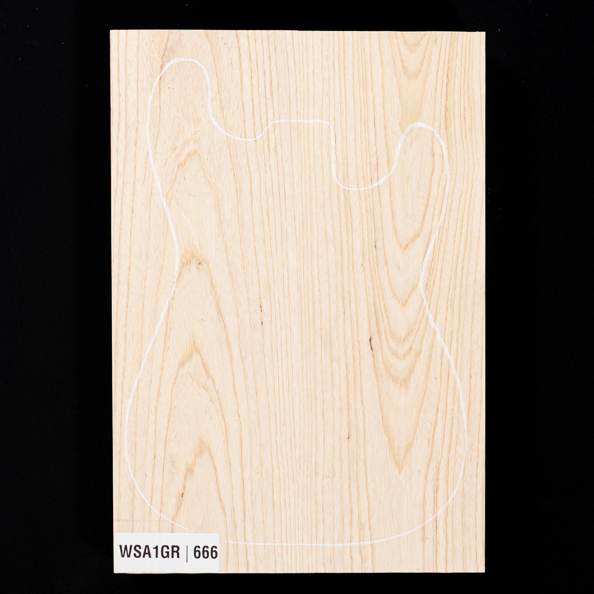 Swamp Ash Body Blank, 2-piece (8.9 lb) - 666