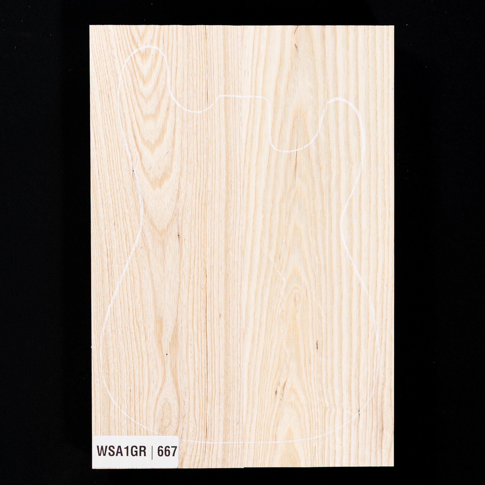 Swamp Ash Body Blank, 2-piece (9.1 lb) - 667
