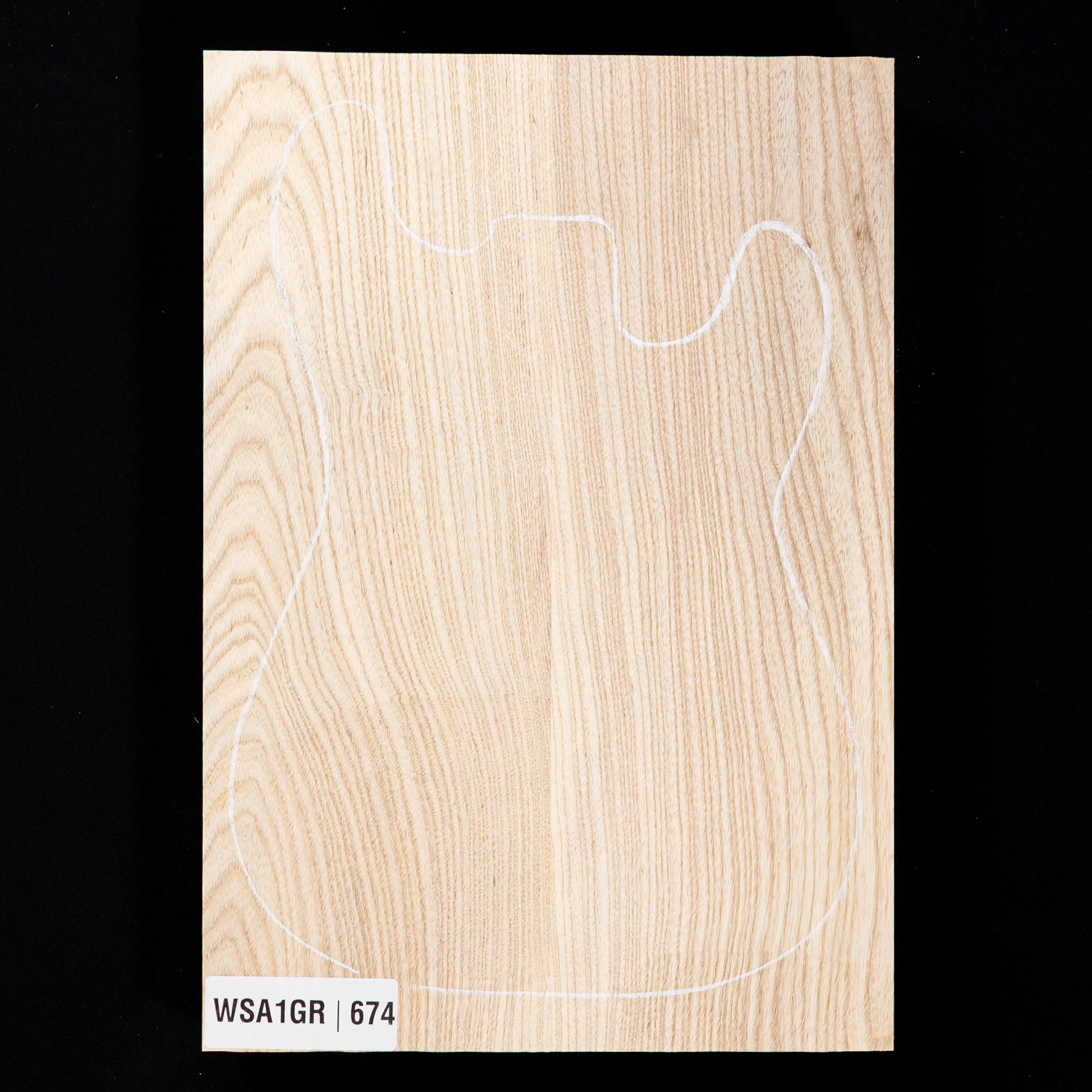 Swamp Ash Body Blank, 2-piece (8.7 lb) - 674