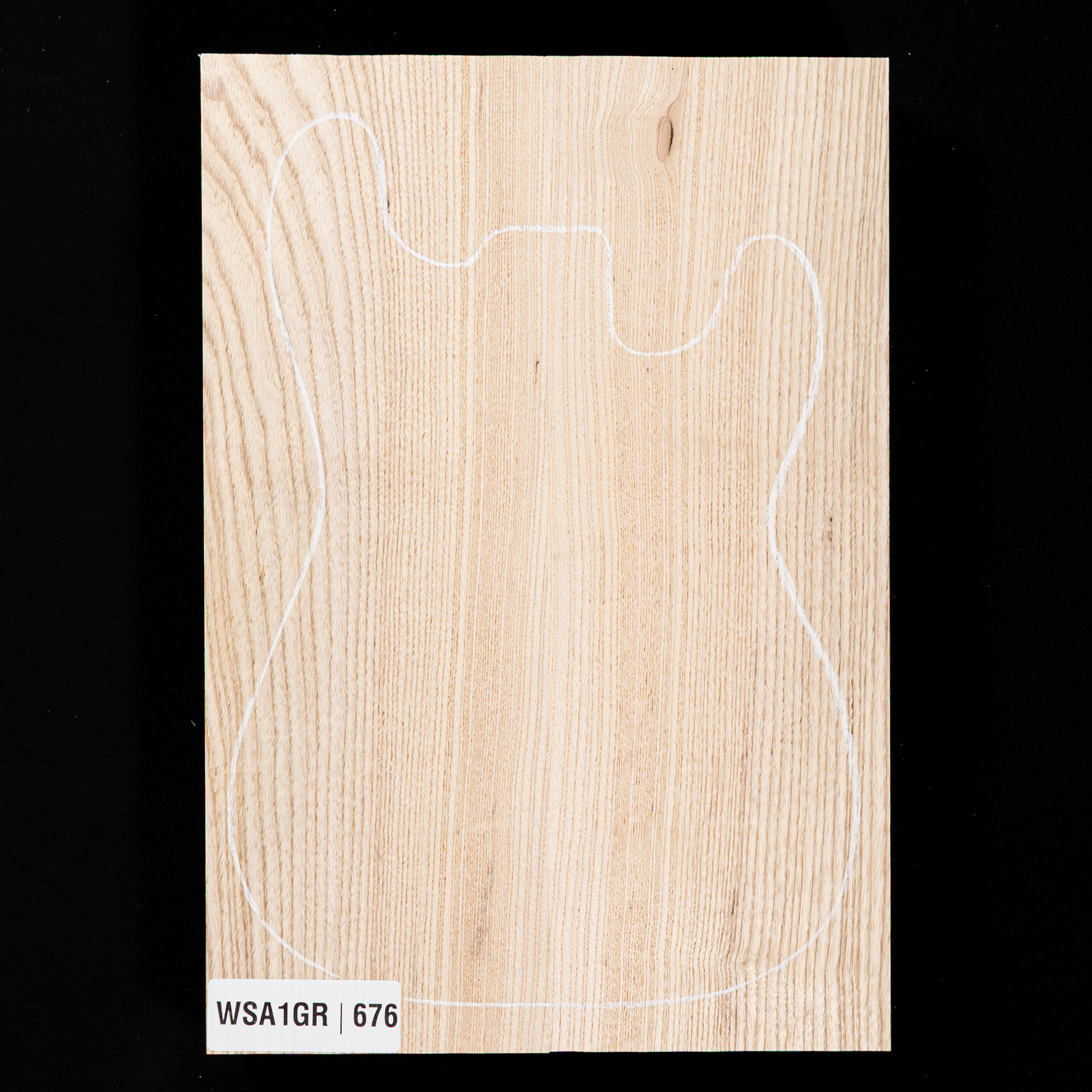 Swamp Ash Body Blank, 2-piece (8.9 lb) - 676