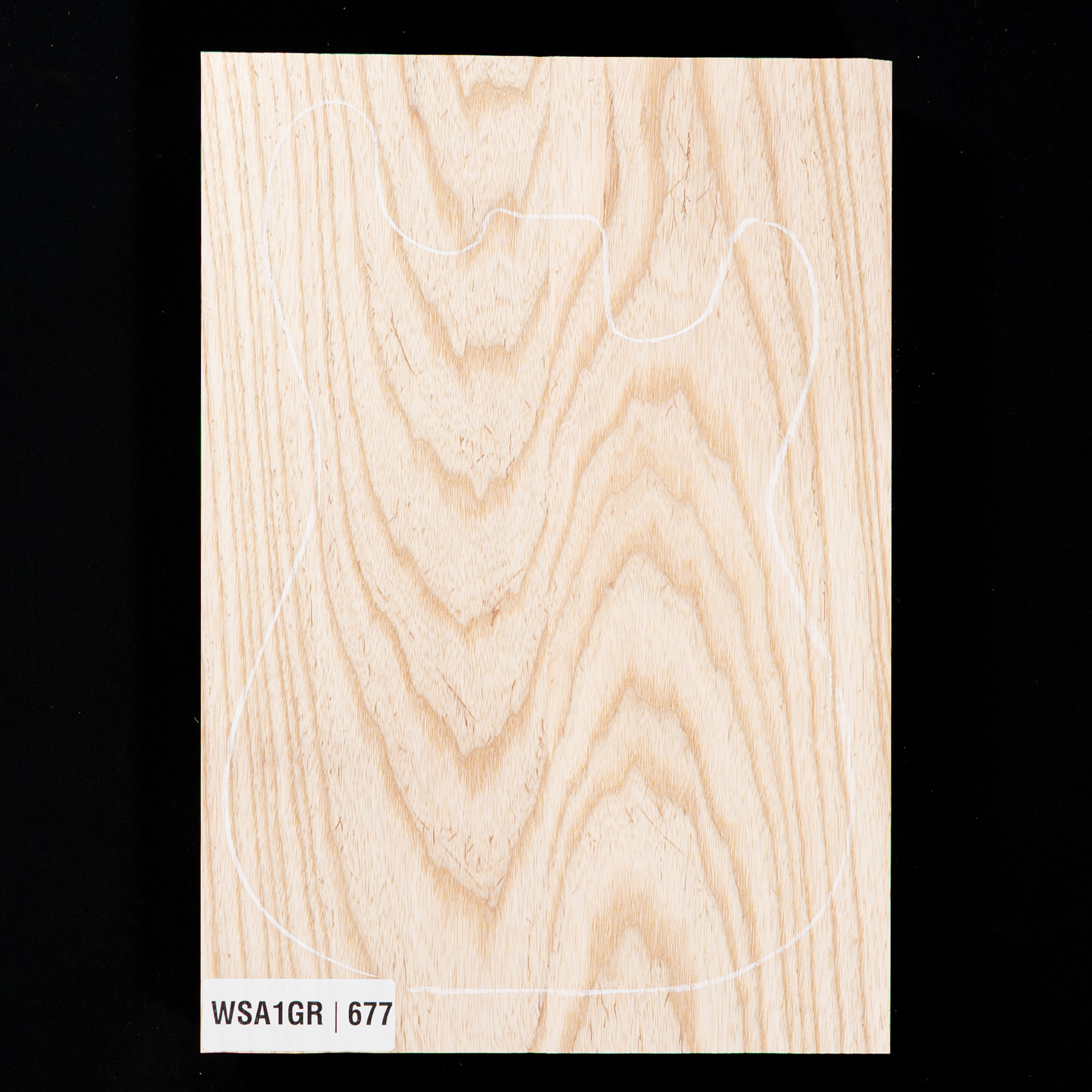 Swamp Ash Body Blank, 2-piece (8.9 lb) - 677