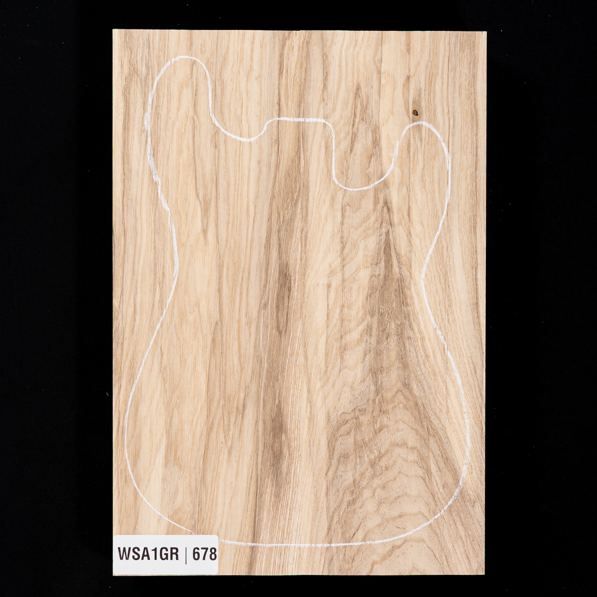 Swamp Ash Body Blank, 2-piece (8 lb) - 678