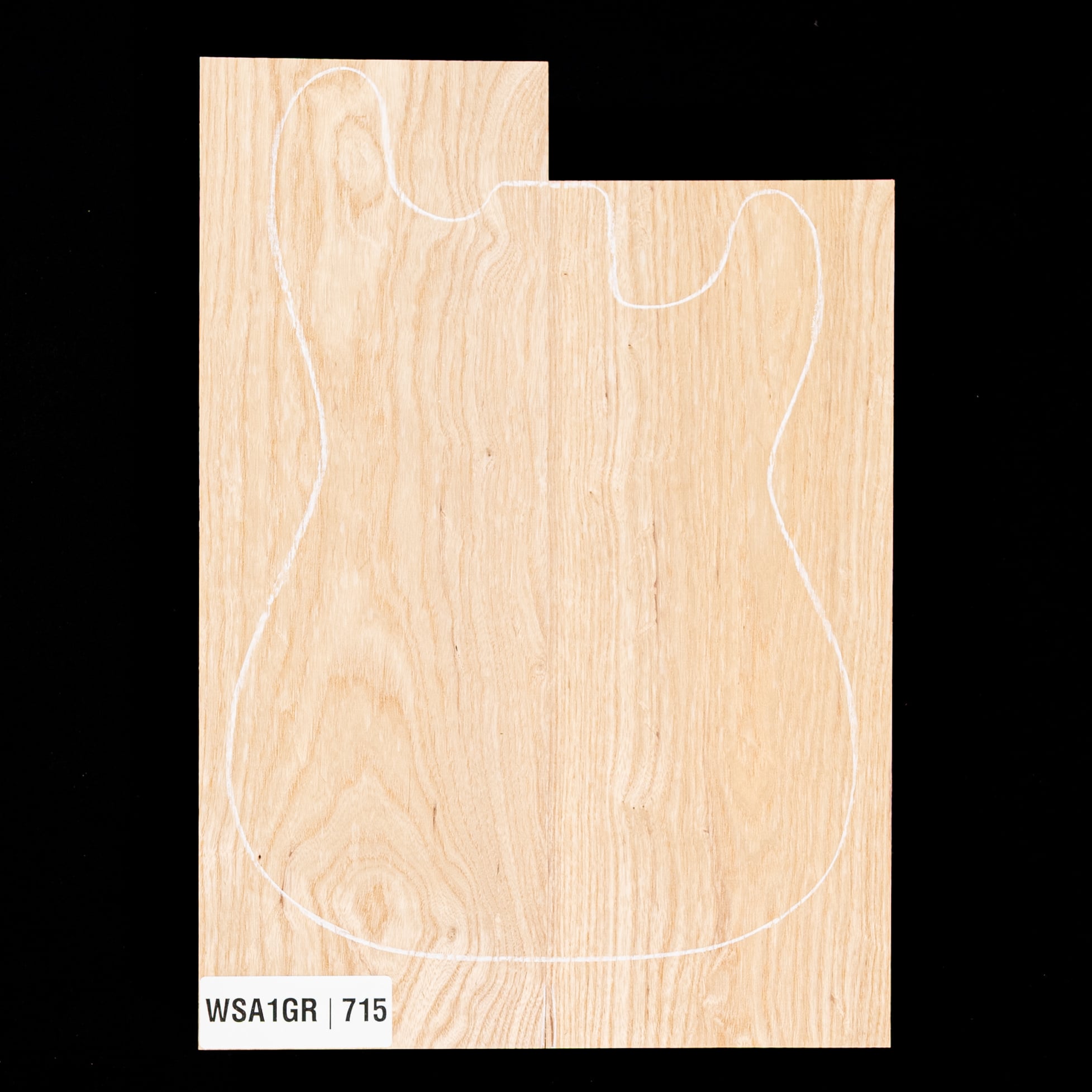 Swamp Ash Body Blank, 2-piece (11.2 lb) - 715