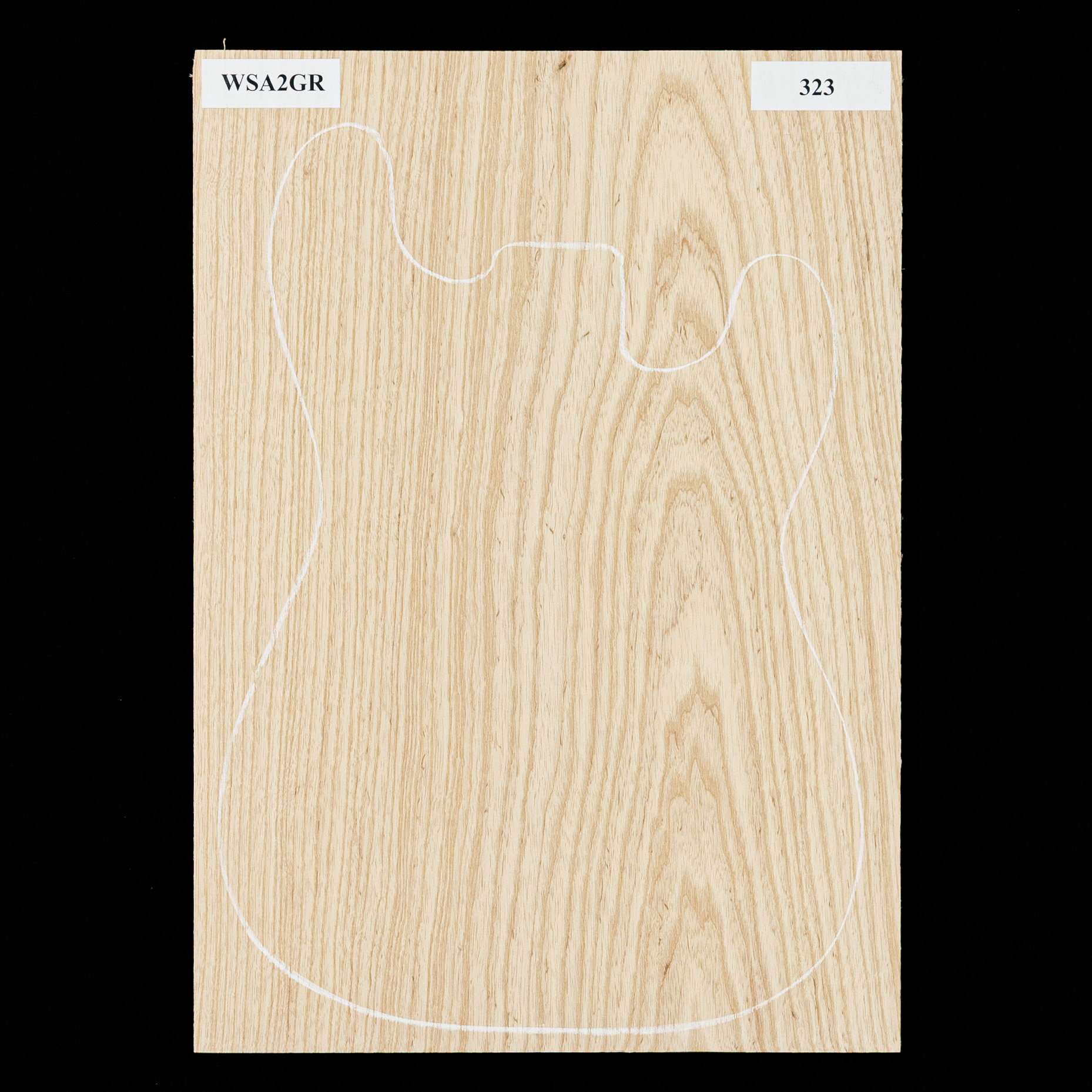 Swamp Ash Body Blank, 1-Piece (9.4 lb) - 323 - StewMac