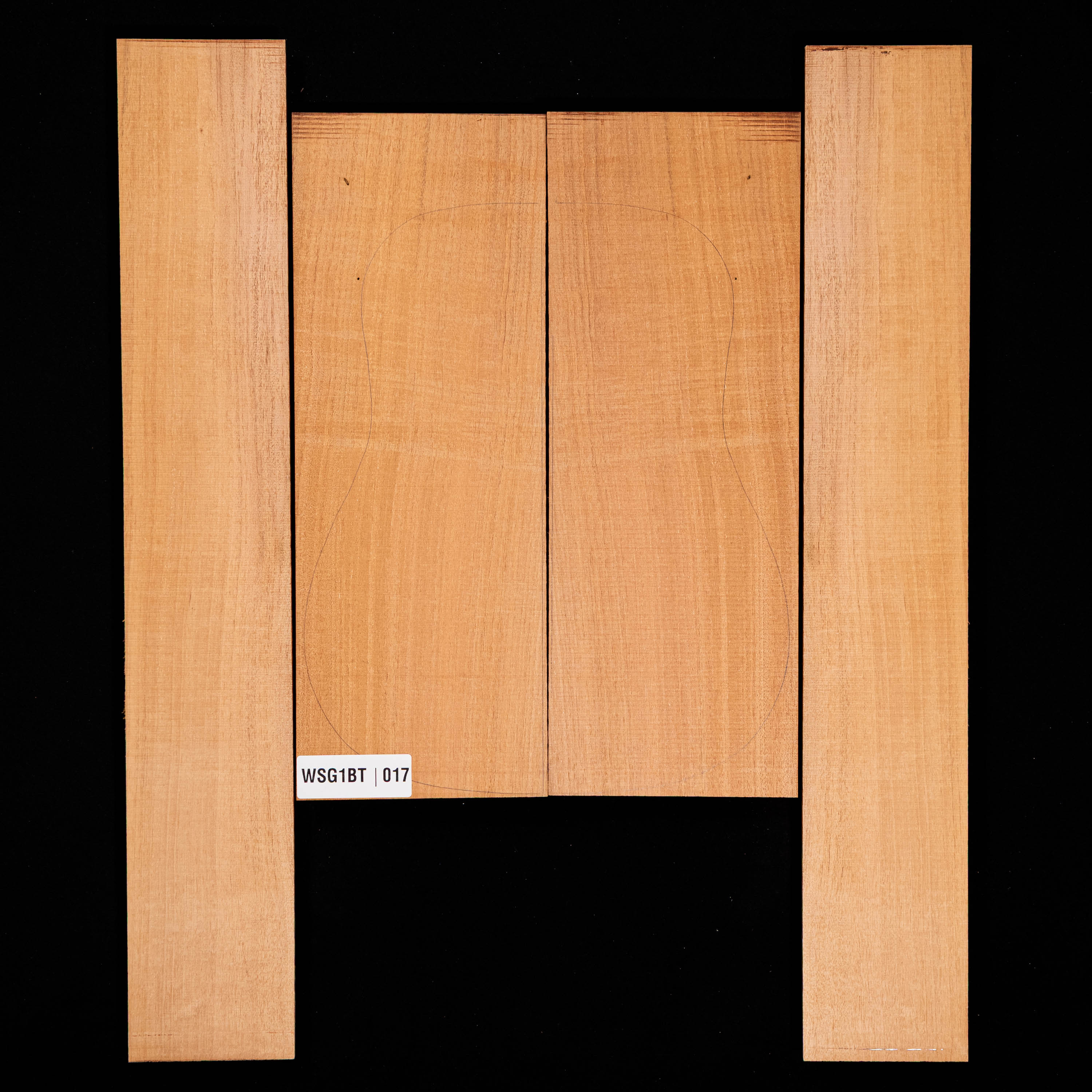Honduran Mahogany Back + Side Set - 017