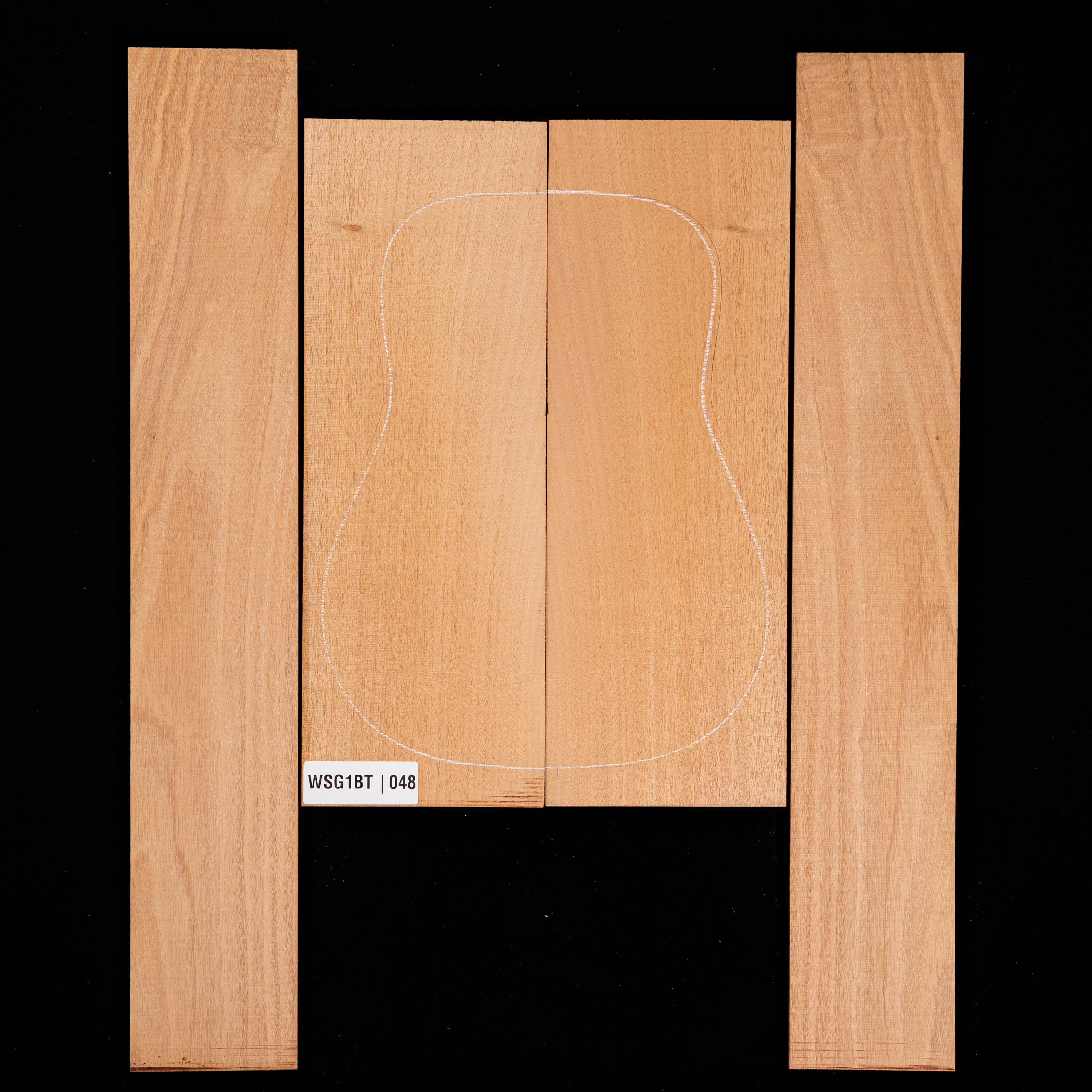 Honduran Mahogany Back + Side Set - 048
