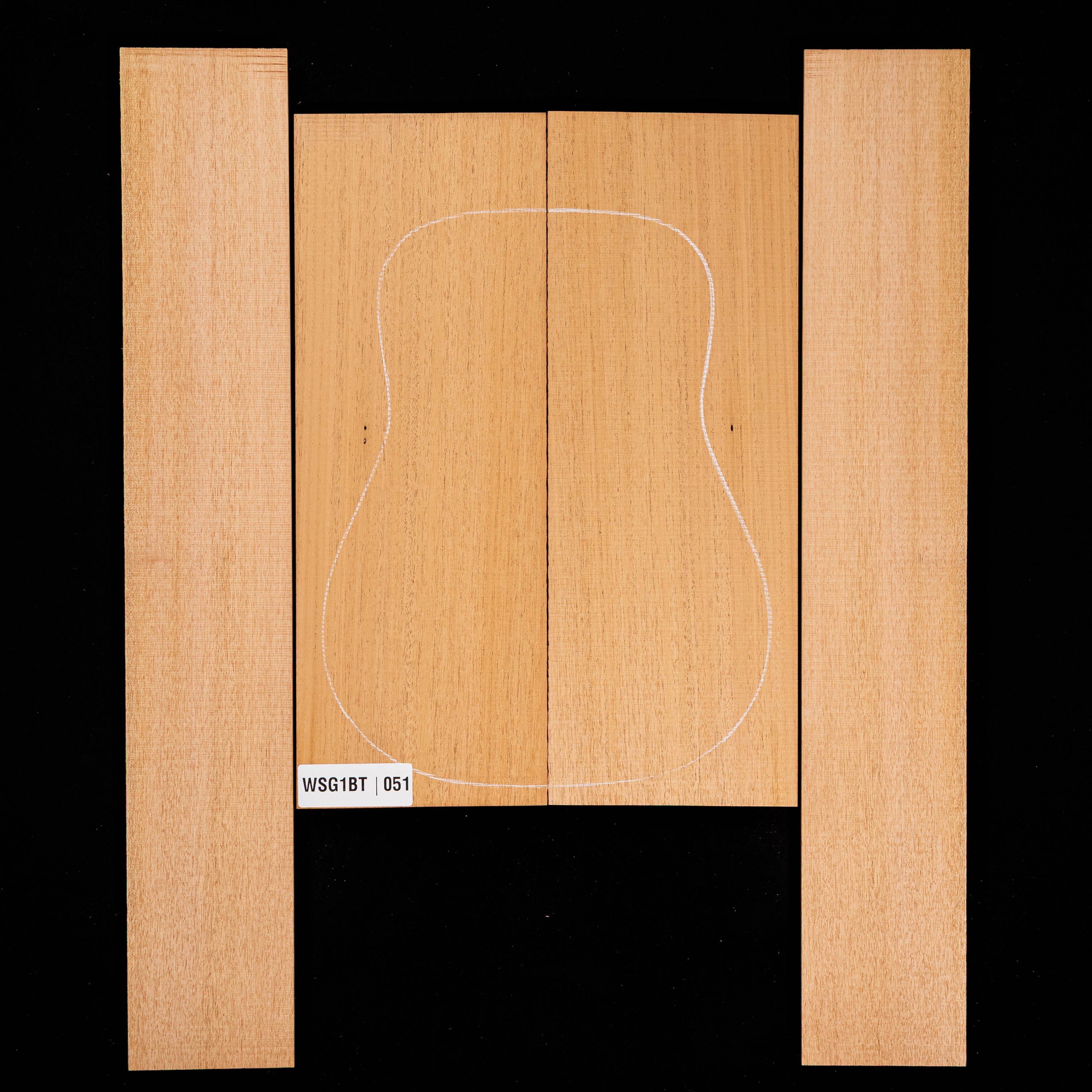 Honduran Mahogany Back + Side Set - 051
