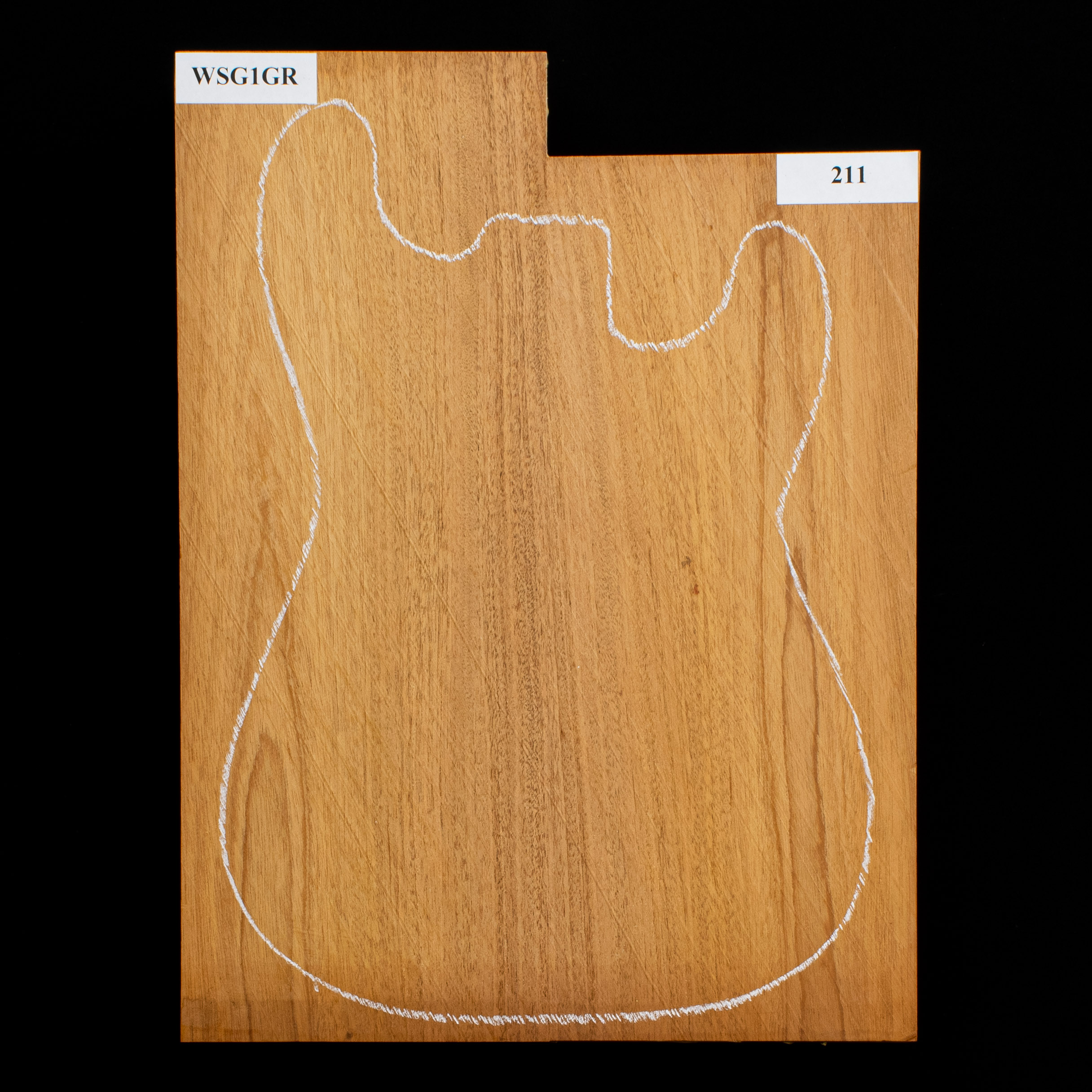 Honduran Mahogany Body Blank, 2-Piece - 211