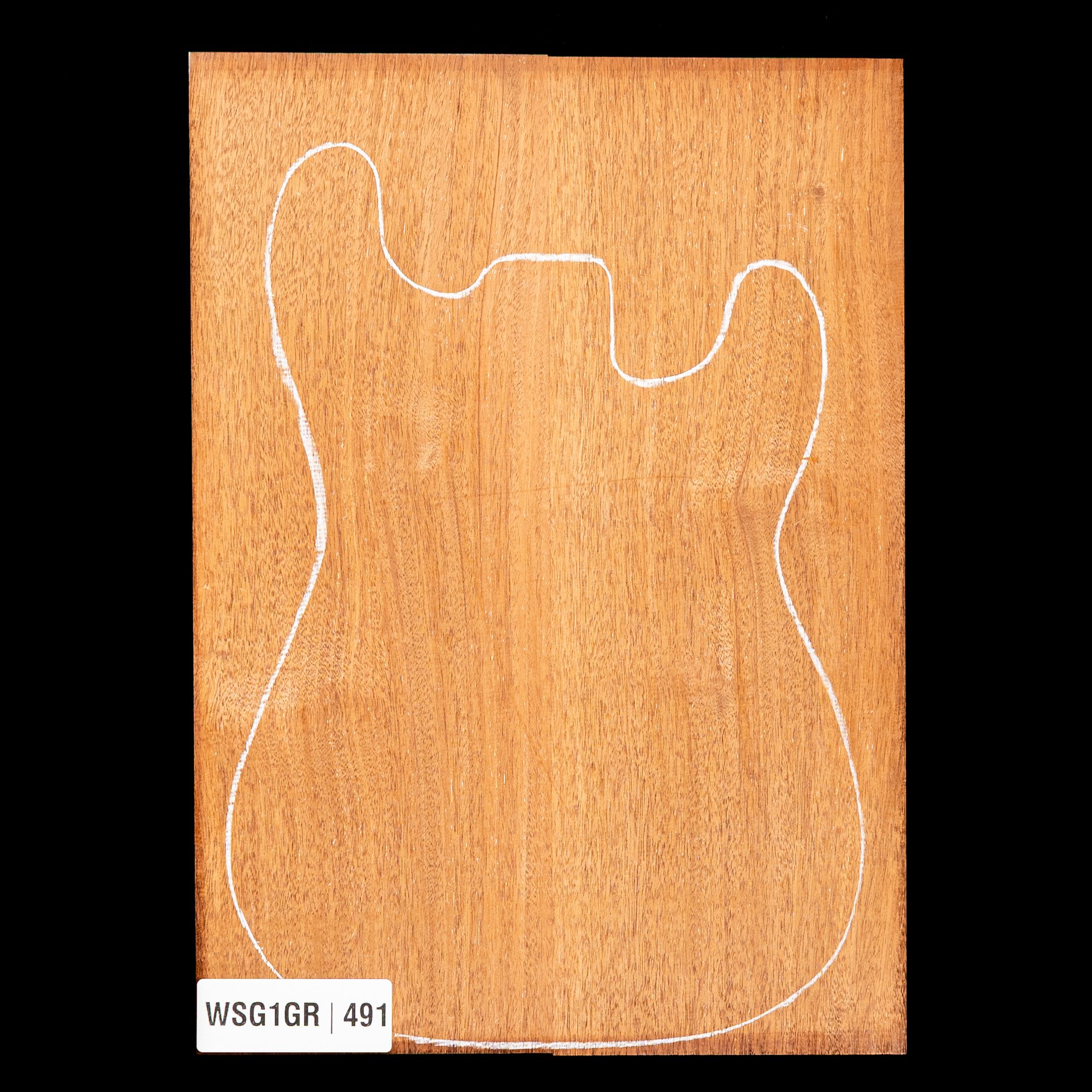 Honduran Mahogany Body Blank, 2-Piece (11.8 lb) - 491