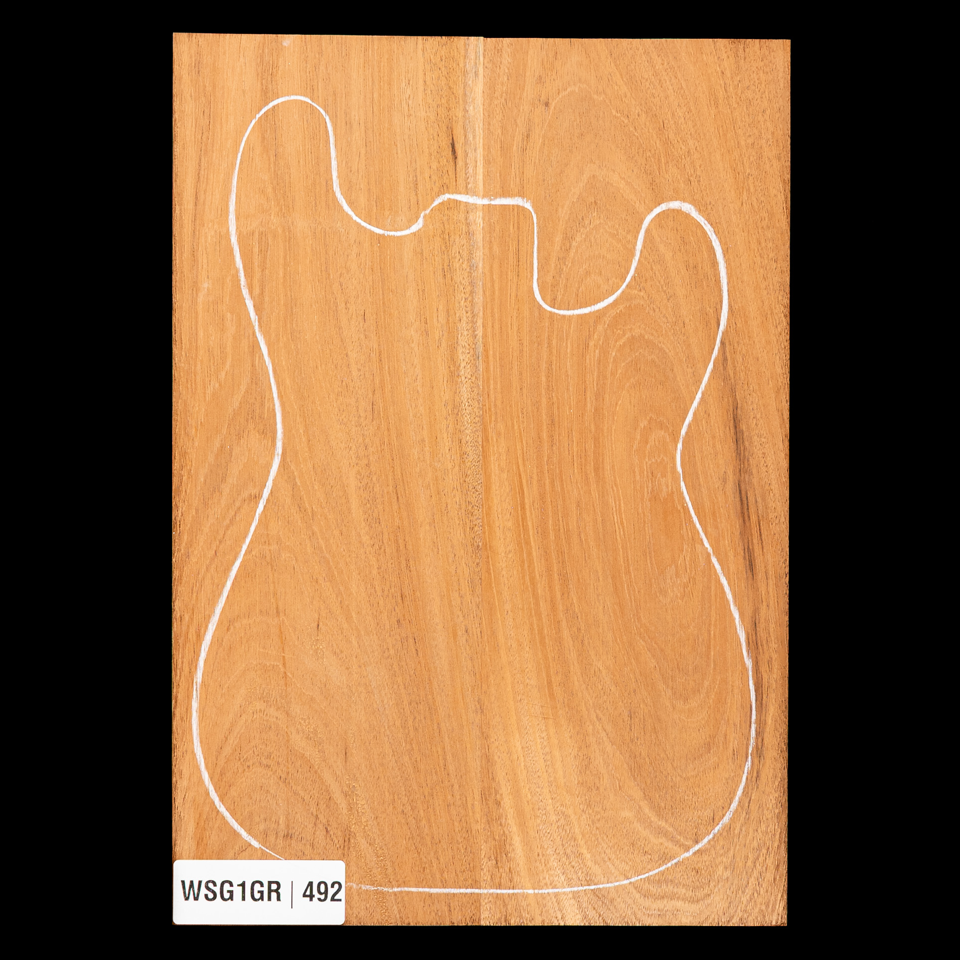Honduran Mahogany Body Blank, 2-Piece (9.6 lb) - 492