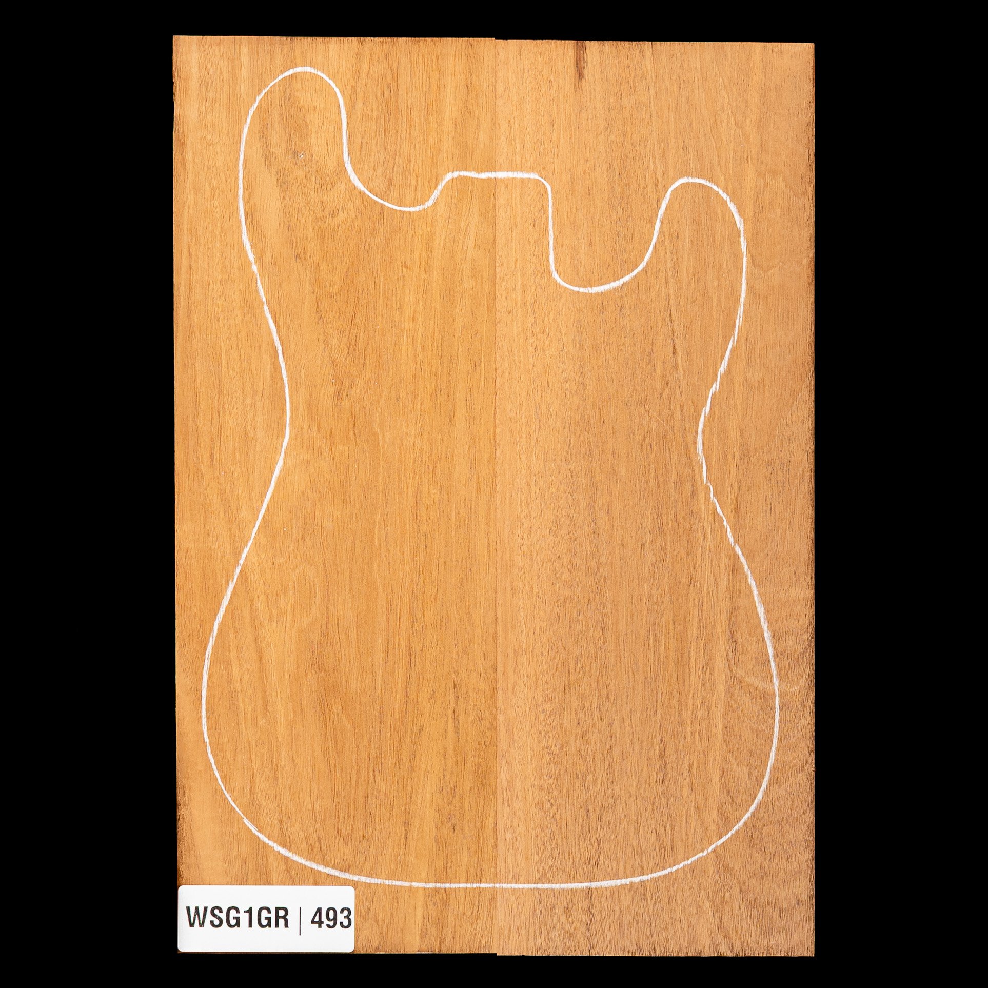 Honduran Mahogany Body Blank, 2-Piece (9.9 lb) - 493
