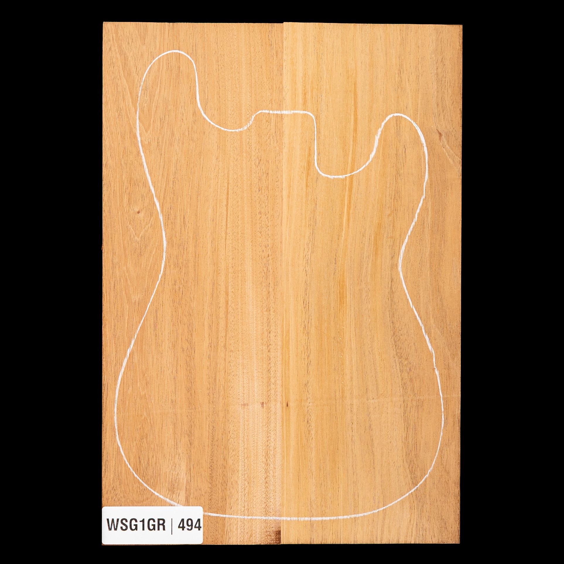 Honduran Mahogany Body Blank, 2-Piece (9.9 lb) - 494