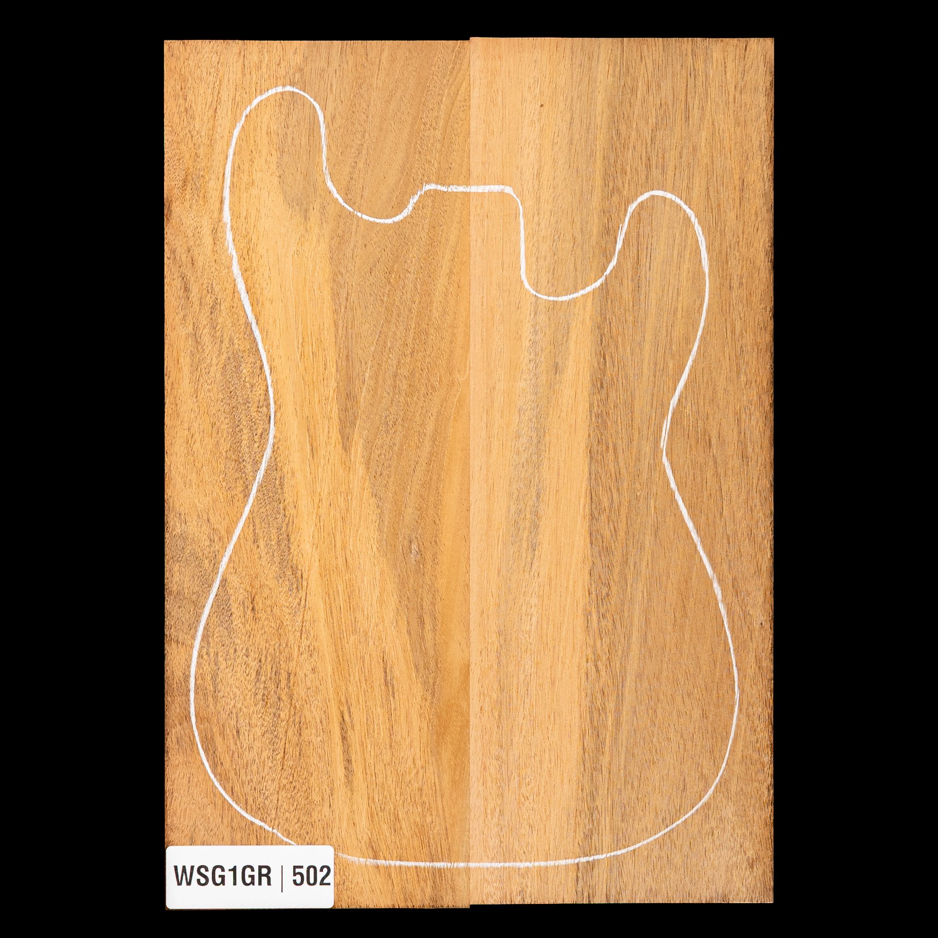 Honduran Mahogany Body Blank, 2-Piece (9.9 lb) - 502