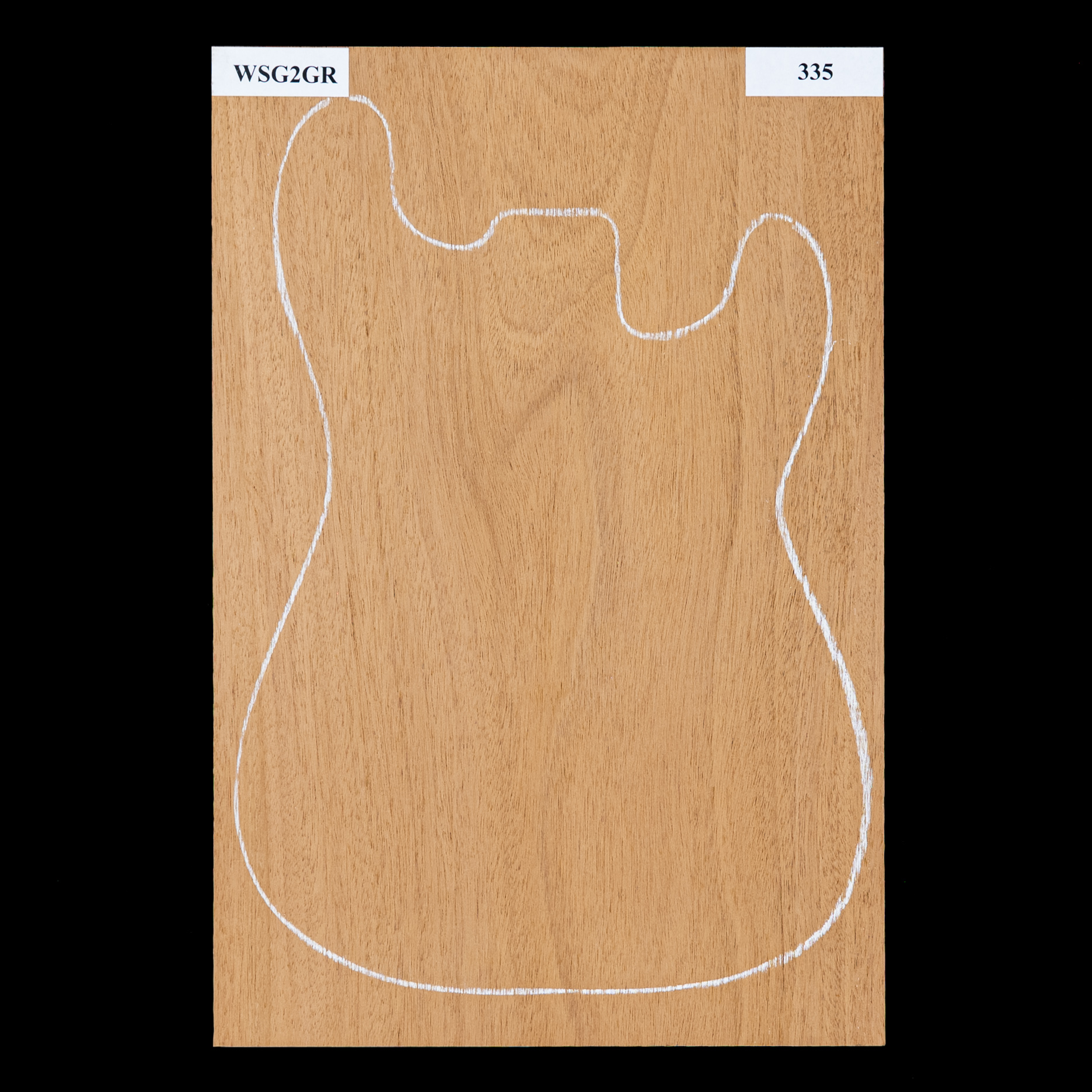 Honduran Mahogany Body Blank, 1-Piece (10.5 lb) - 335