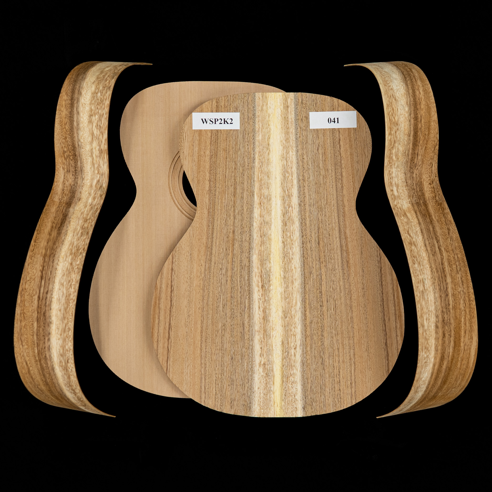 ukiuki WoodStax Monkeypod OM Guitar Kit, Bolt-On Neck - 041 - StewMac