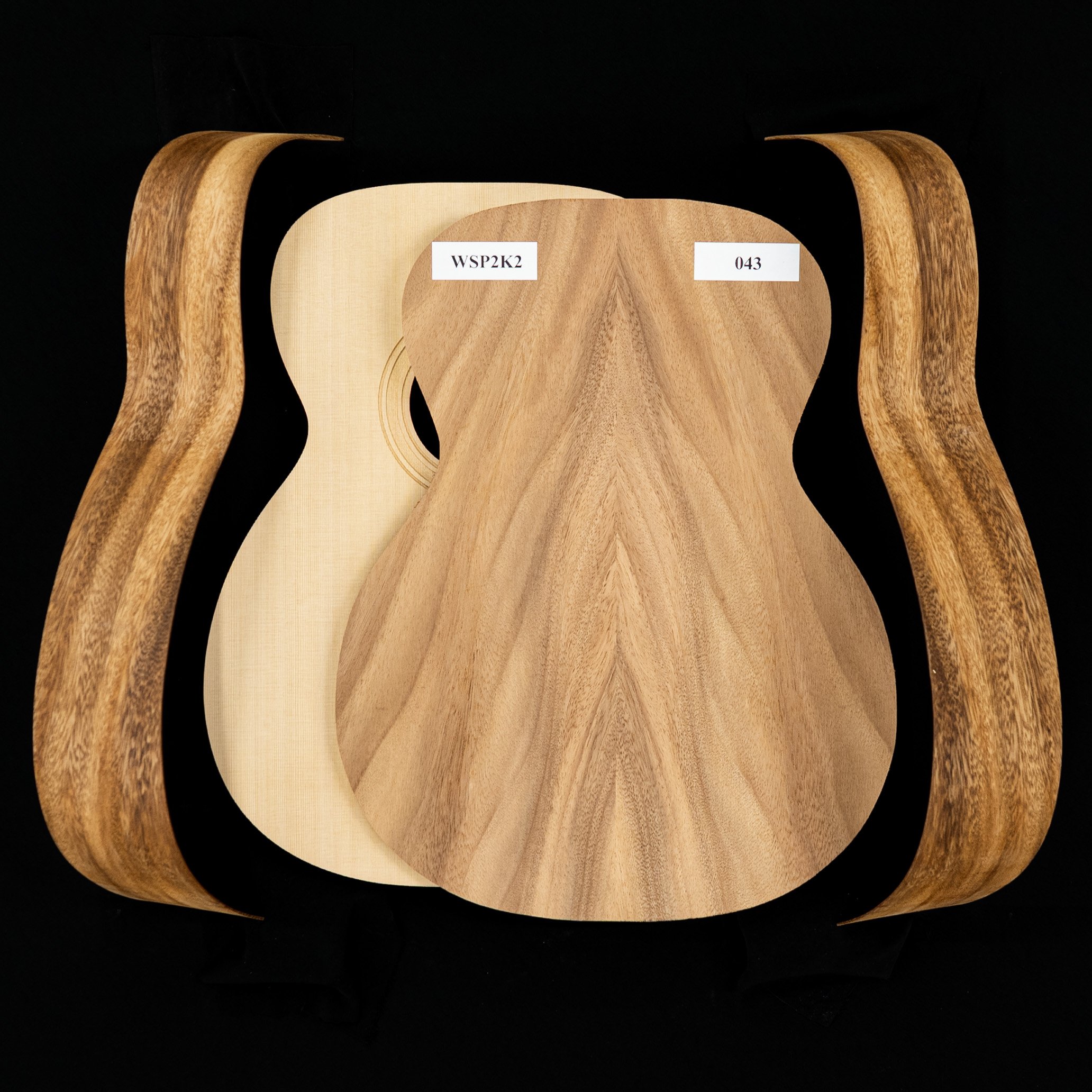 WoodStax Monkeypod OM Guitar Kit, BoltOn Neck 043 StewMac