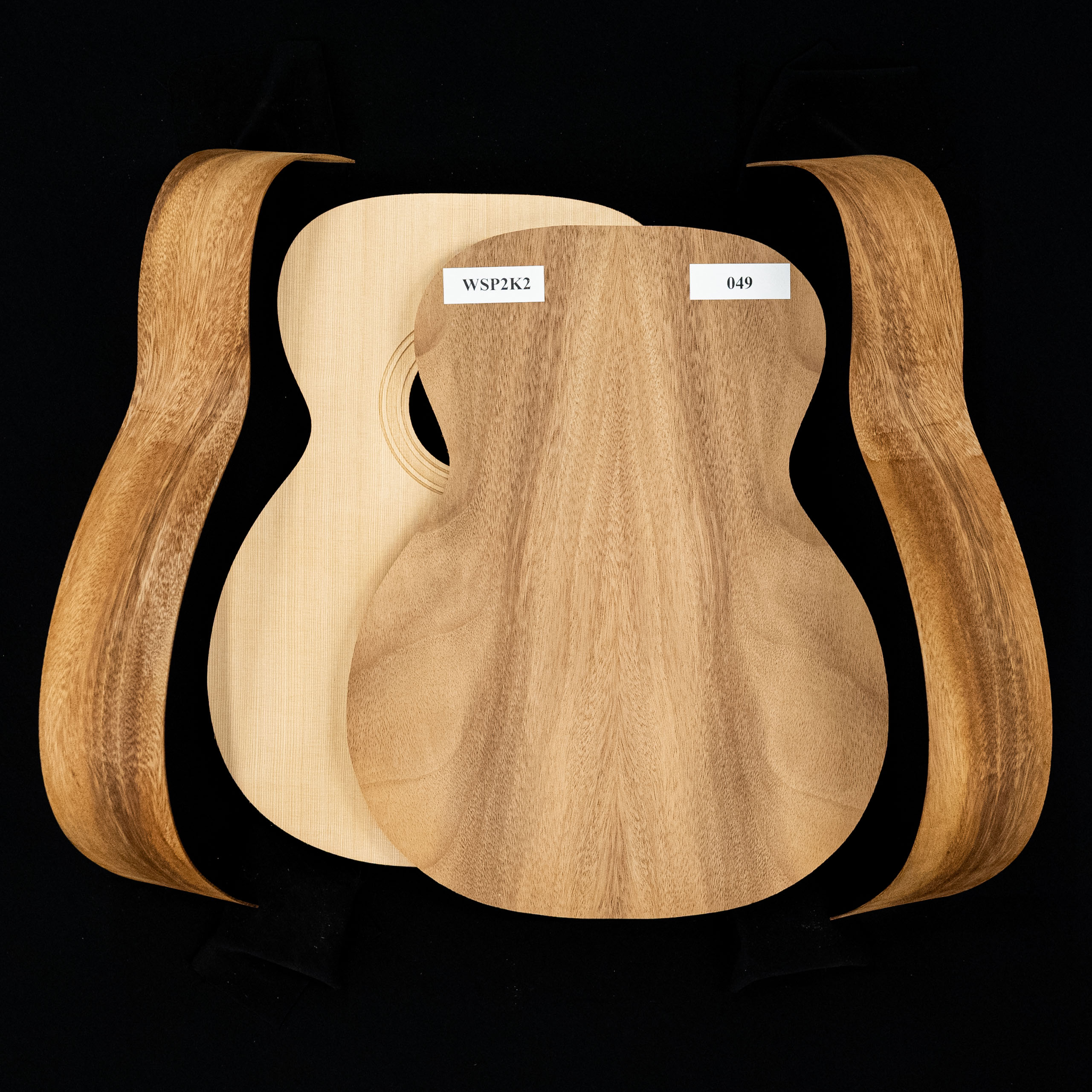 WoodStax Monkeypod OM Guitar Kit, BoltOn Neck 049 StewMac