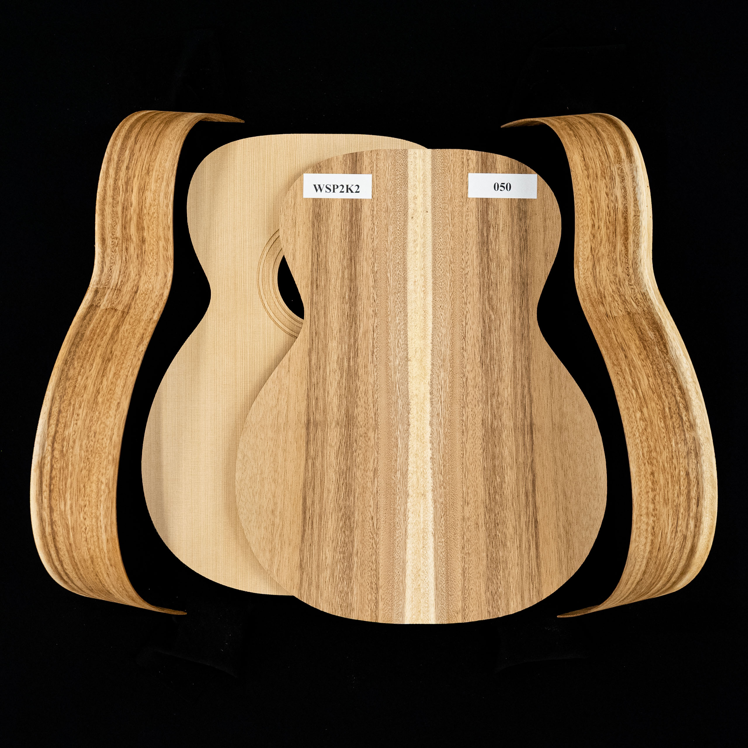 WoodStax Monkeypod OM Guitar Kit, Bolt-On Neck - 050