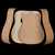 WoodStax Flame Cherry Dreadnought Kit, Bolt-On Neck - 039