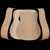 WoodStax Flame Cherry Dreadnought Kit, Bolt-On Neck - 044