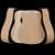 WoodStax Flame Cherry Dreadnought Kit, Bolt-On Neck - 046