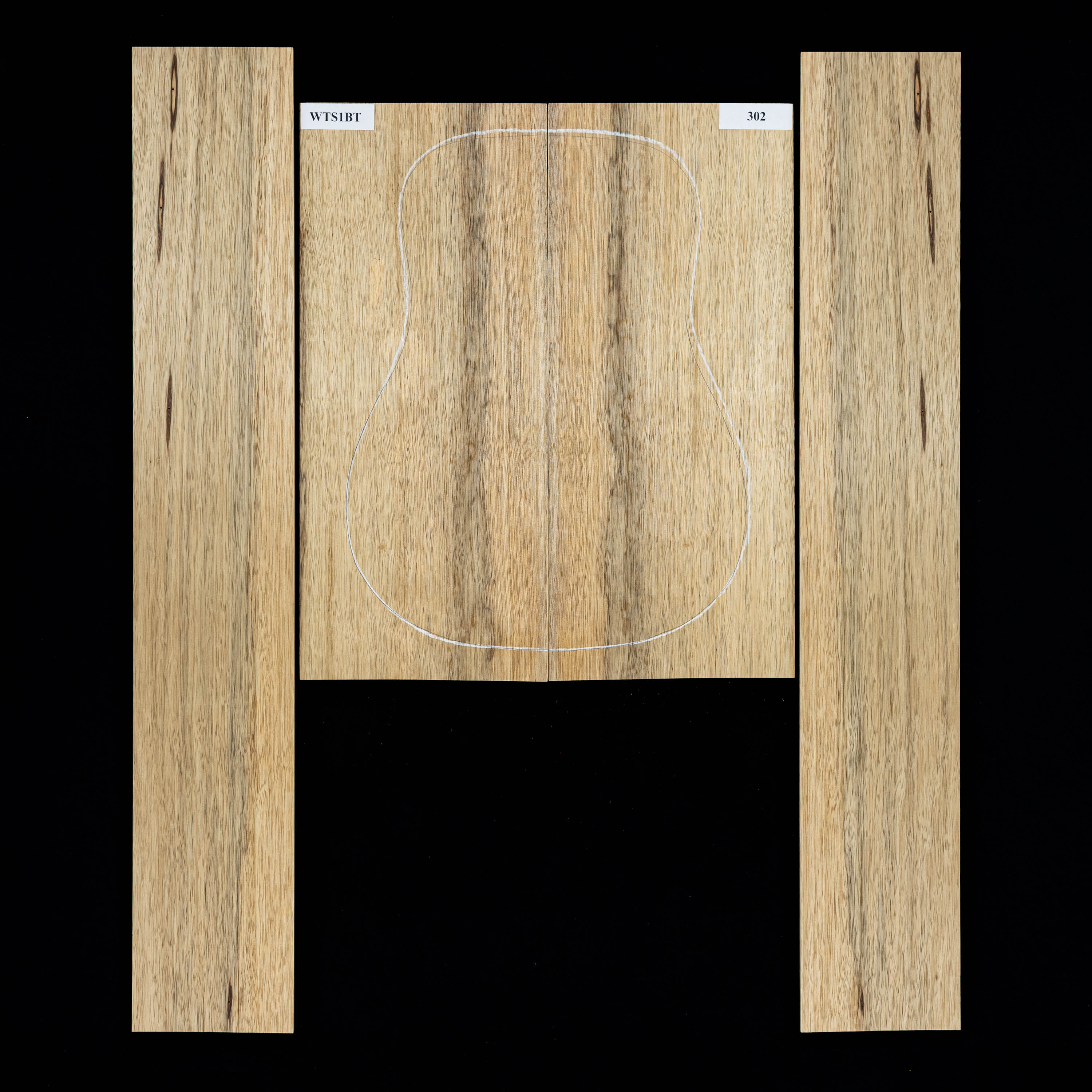 Black Limba Back + Side Set - 302