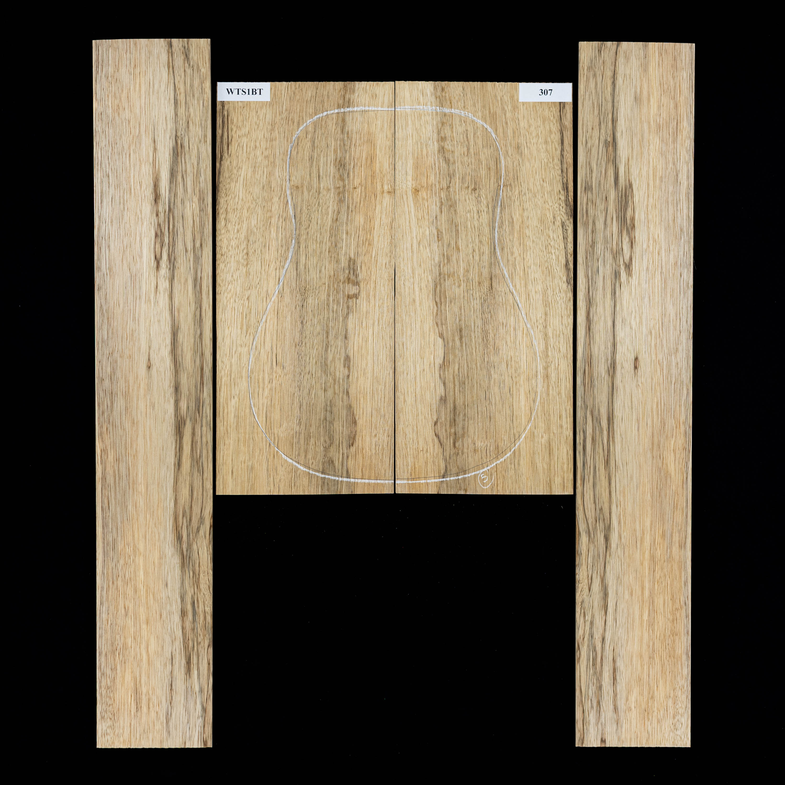 Black Limba Back + Side Set - 307