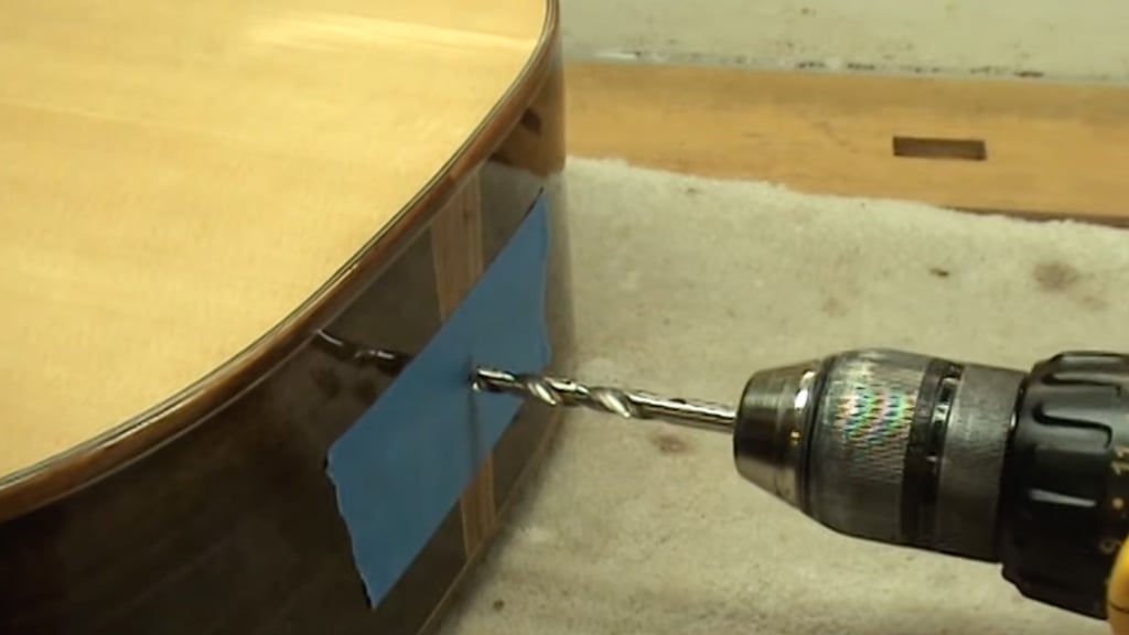 Drilling an End Pin Hole - Luthier Tips du Jour Mailbag