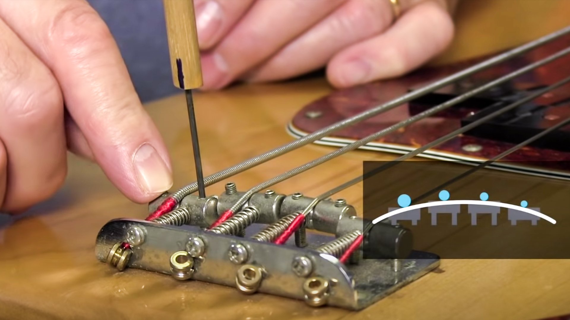 Fixing fret buzz: raising the saddles Fixing fret buzz: raising the saddles