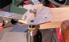 Cut binding strips with an upside down Dremel tool - StewMac