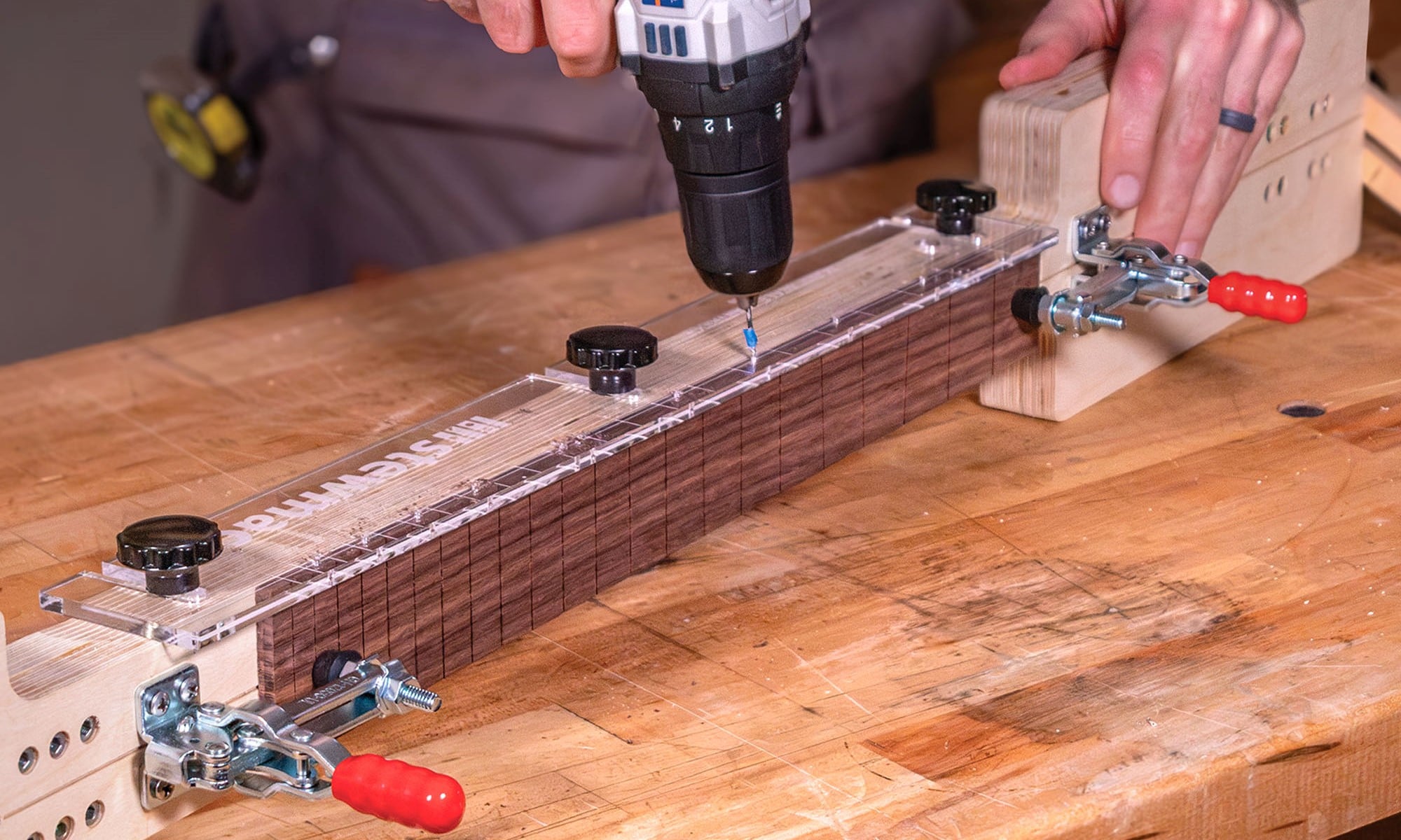 How to Drill Fretboard Side Dots