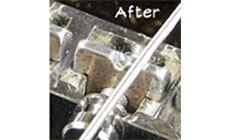 After bridge saddles