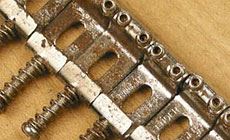 Strat saddles closeup