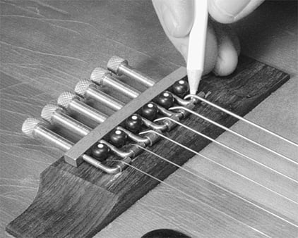Correct saddle intonation with The Intonator Correct saddle intonation with The Intonator