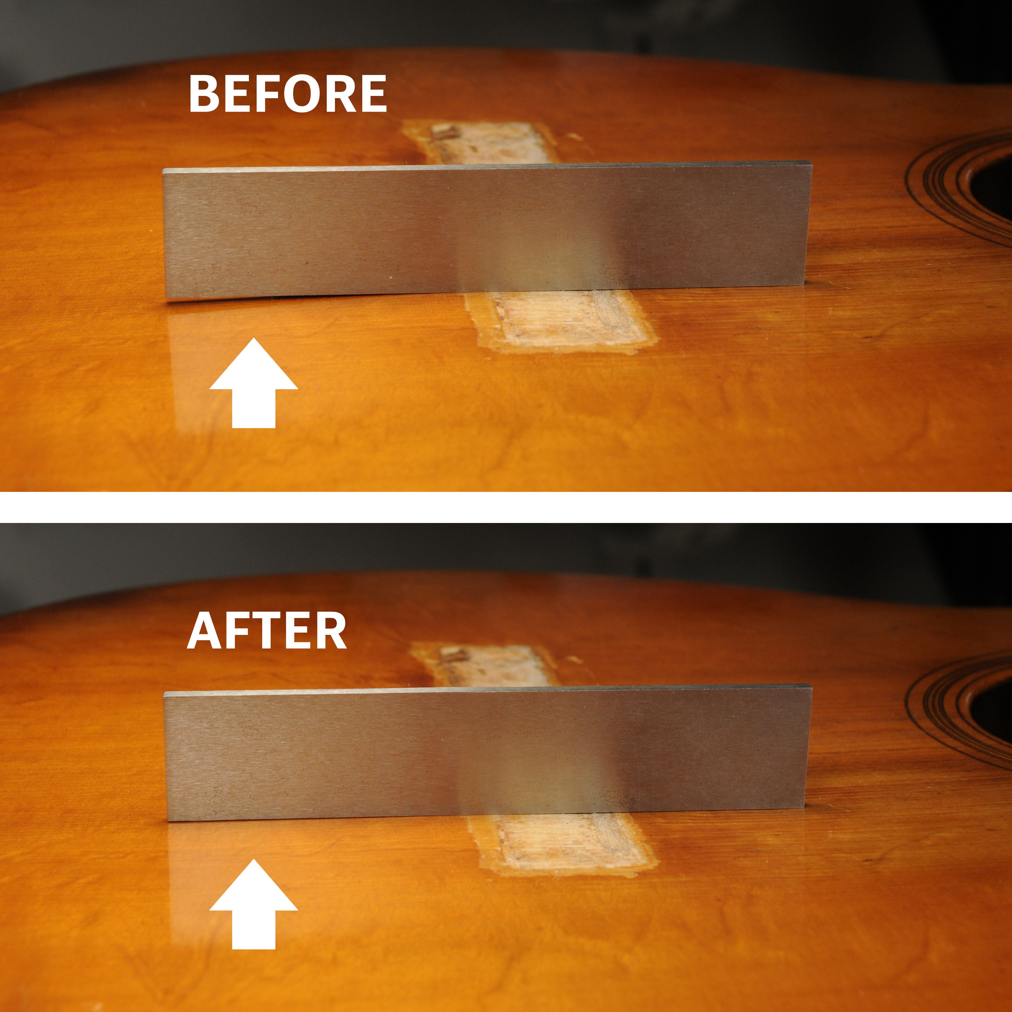 Acousit top before and after